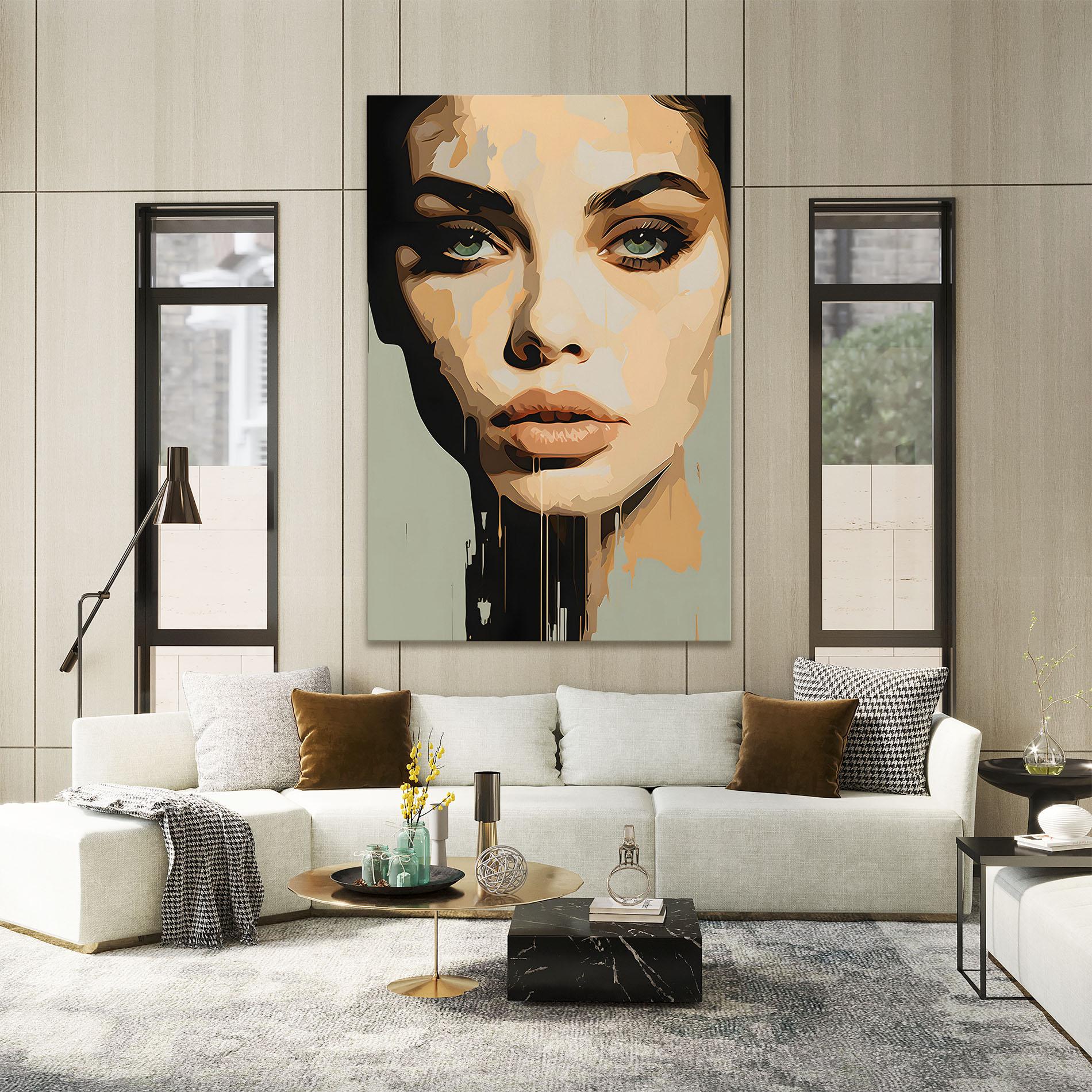 Vászonkép Apologetic Face mockup 2