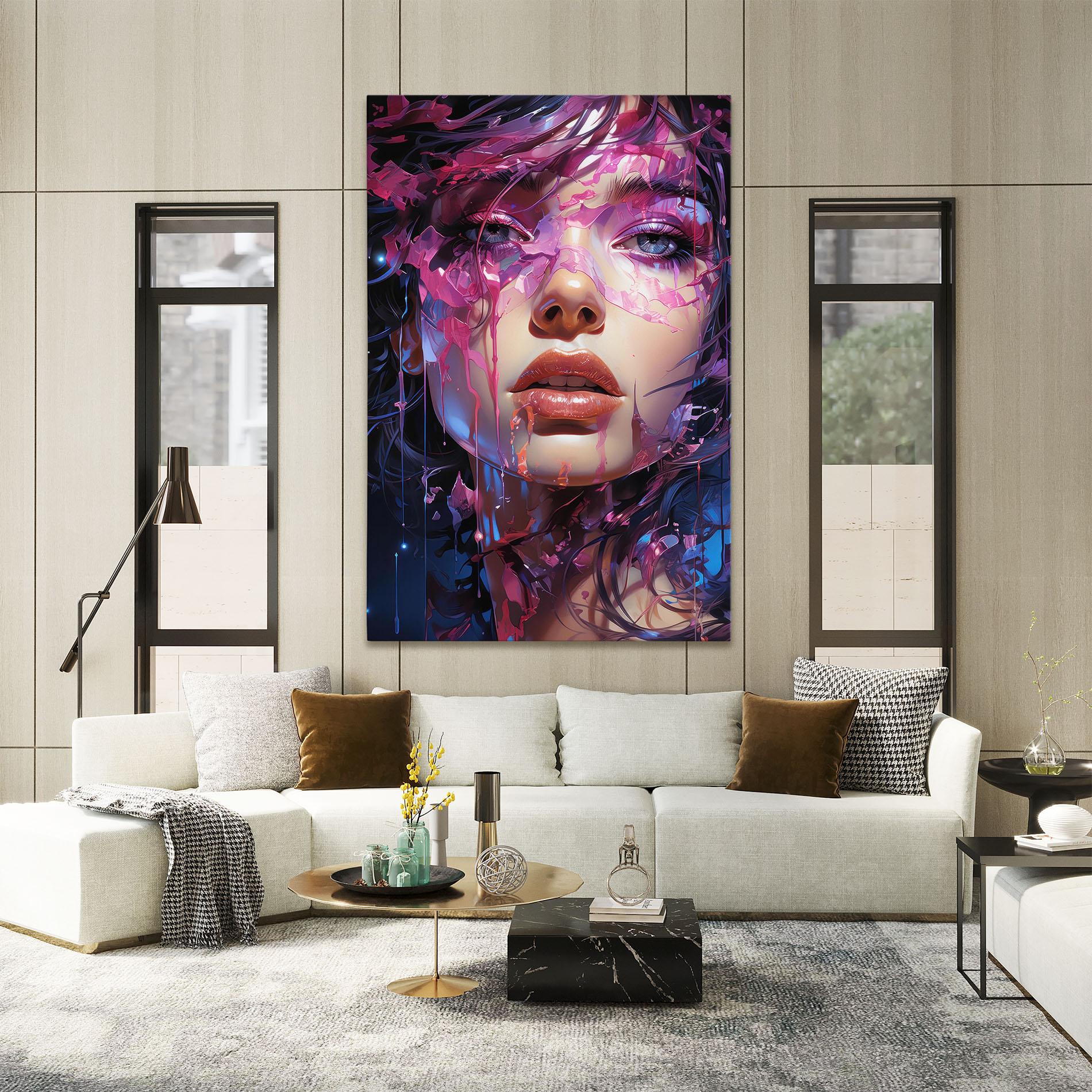 Vászonkép Cute Purple Girl mockup 2