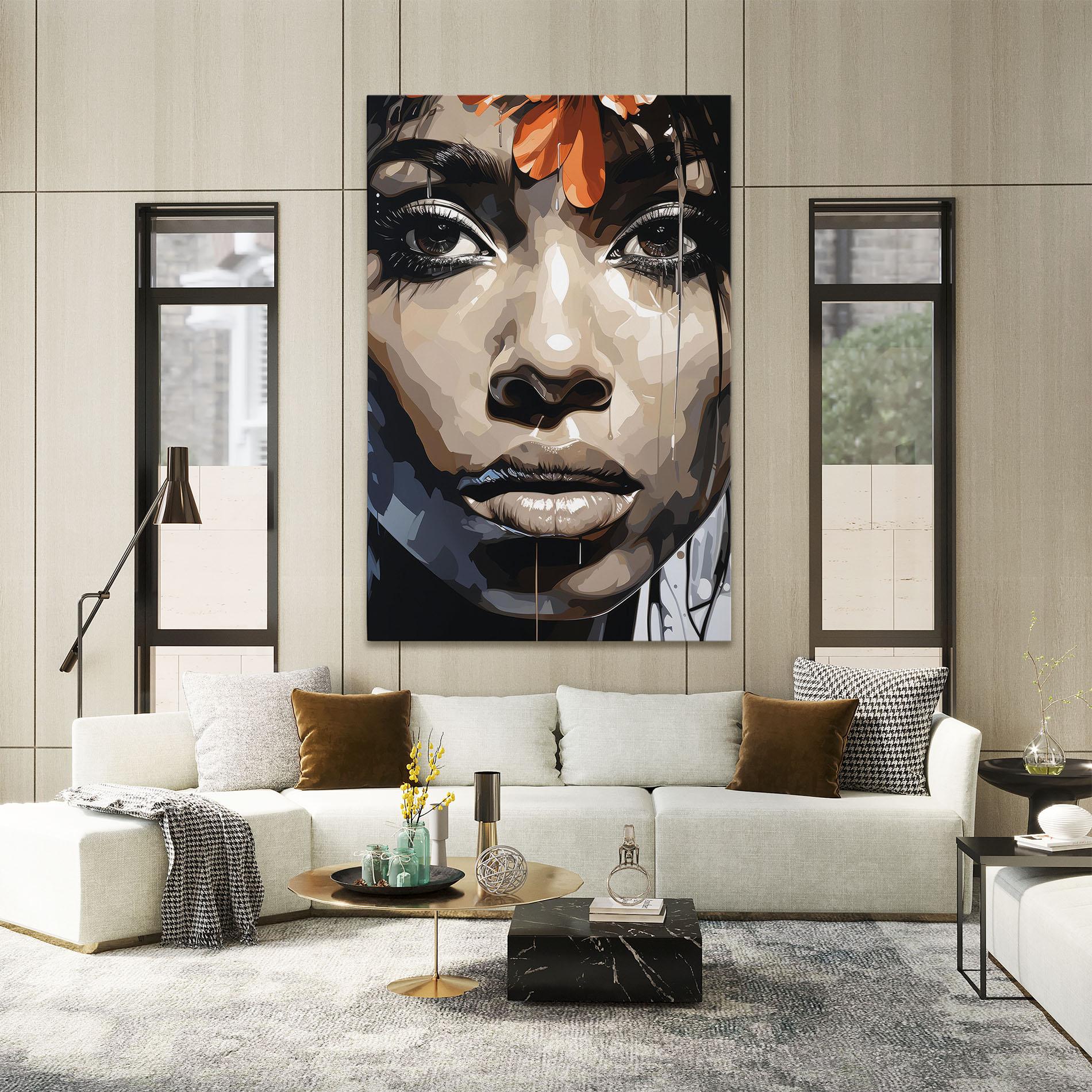 Vászonkép Pretty Girl Portrait mockup 2