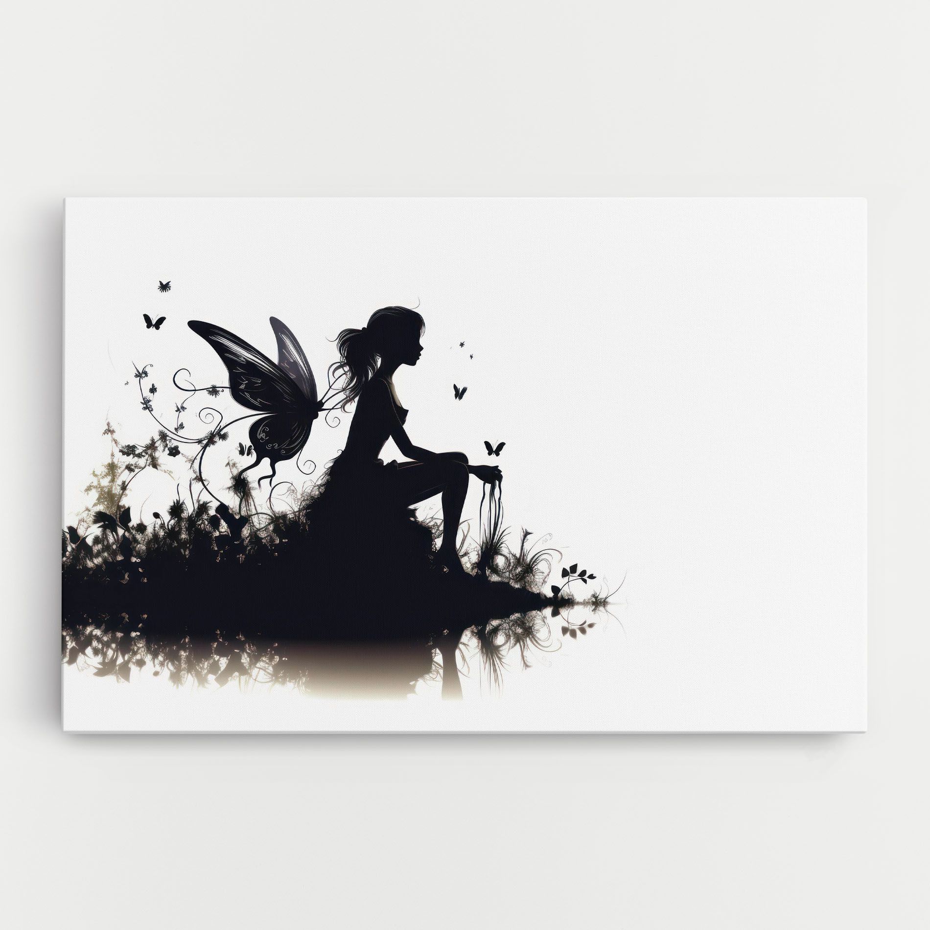 Butterfly Woman Shilouette mockup 0
