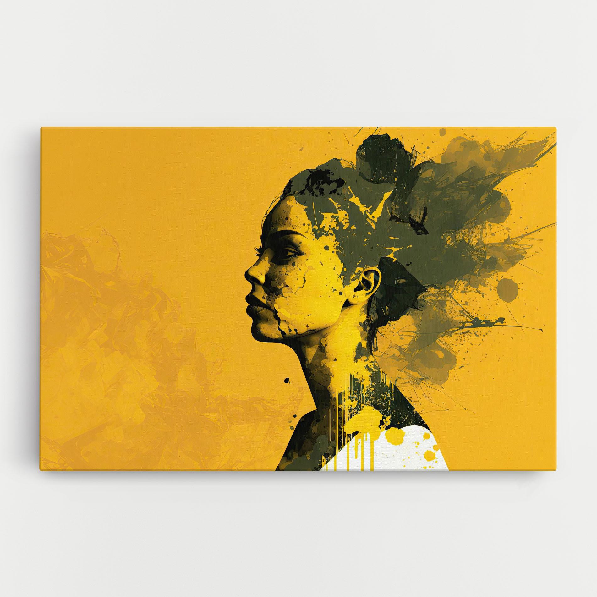 Vászonkép Thinking Yellow mockup 0