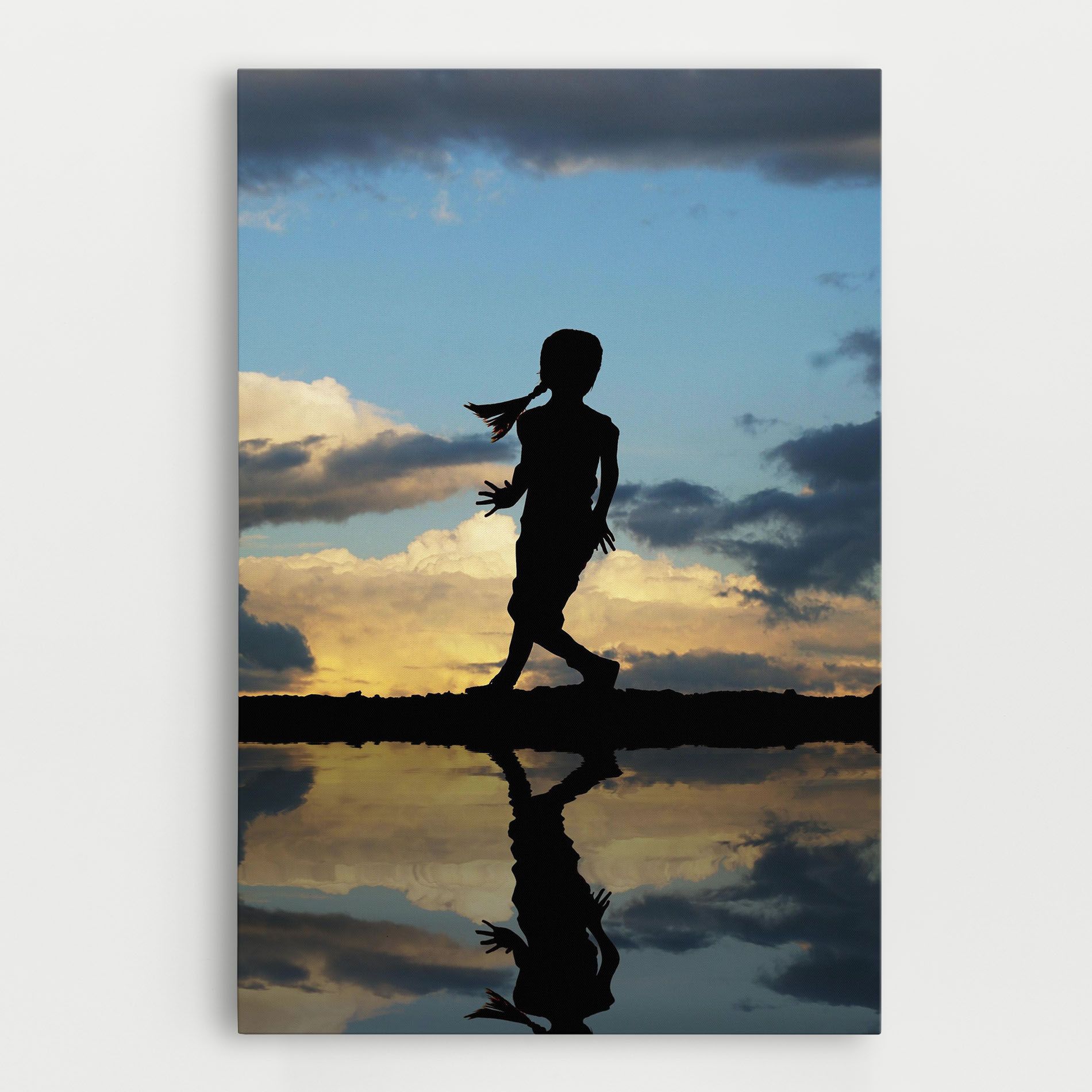 Little Girl Jumping mockup 0