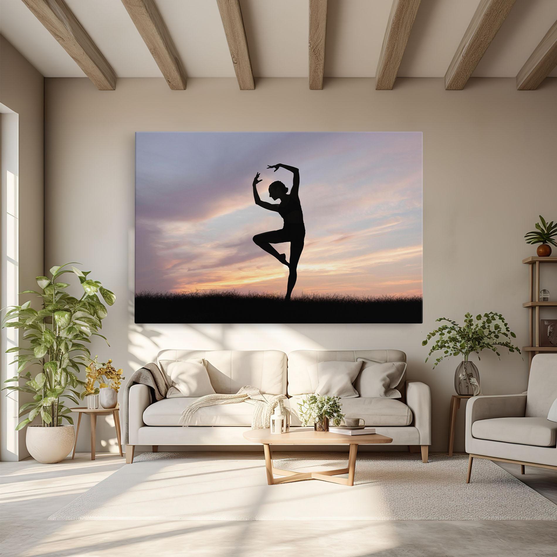 Vászonkép Purple Sky Posing mockup 6