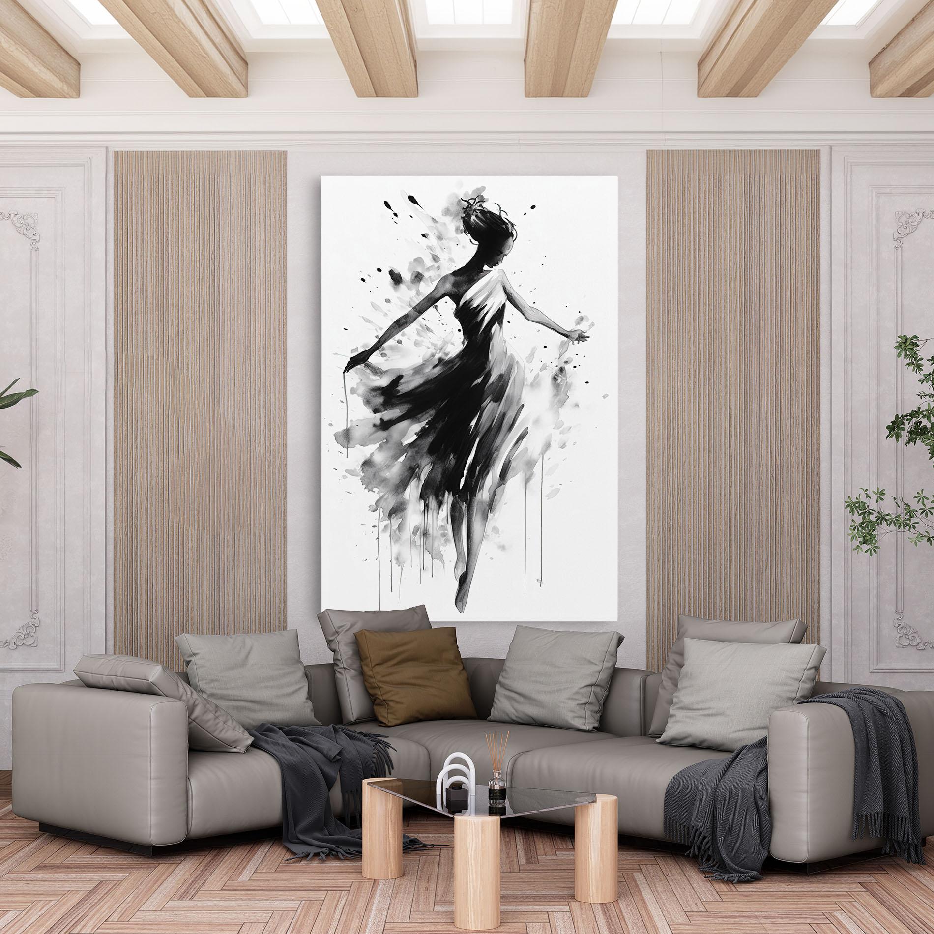 Vászonkép Beautiful Dancing Woman mockup 6