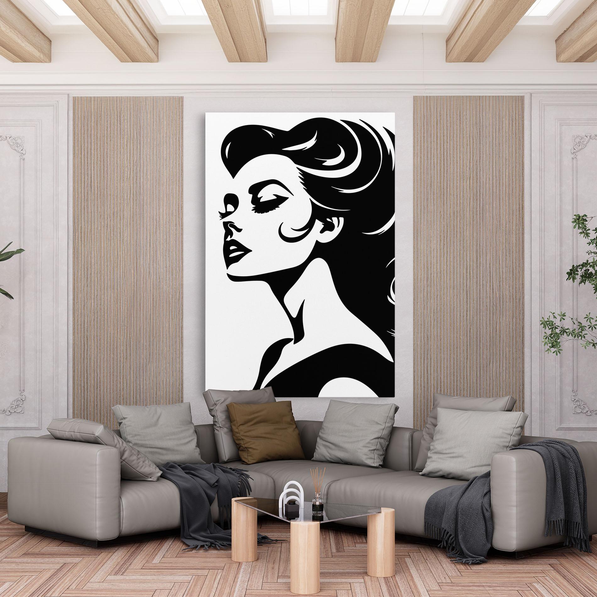 Vászonkép Eyeliner Shilouette mockup 6