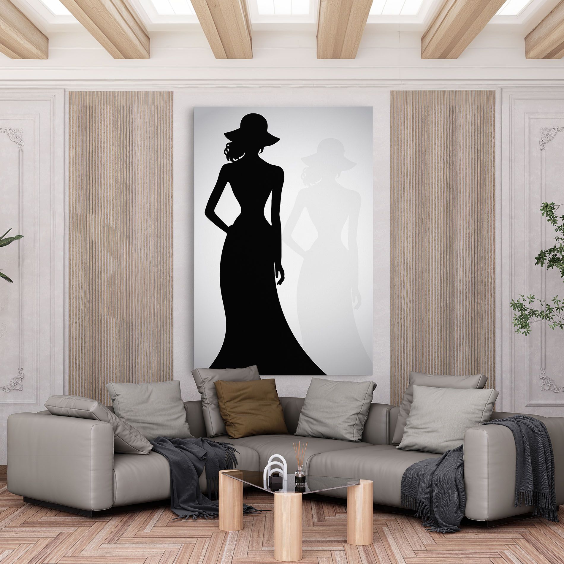 Silhouette Lady mockup 6