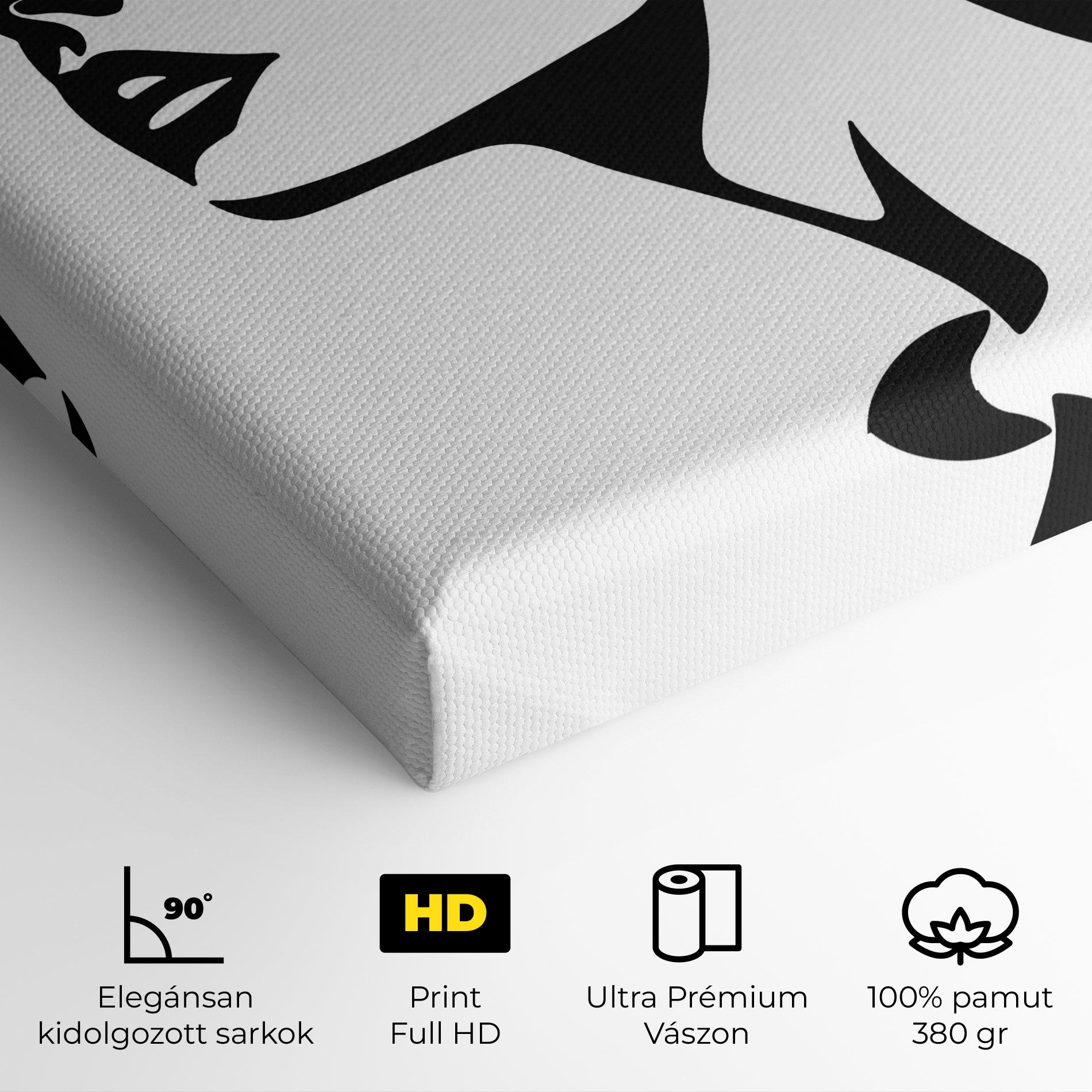 Vászonkép Eyeliner Shilouette mockup 4