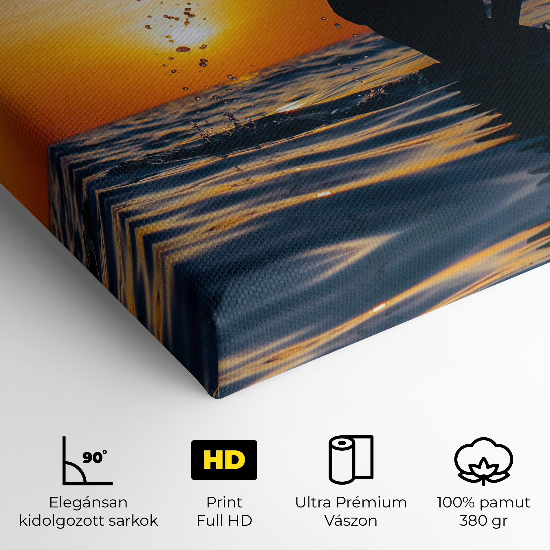 Vászonkép Ocean Woman Shilouette mockup 4