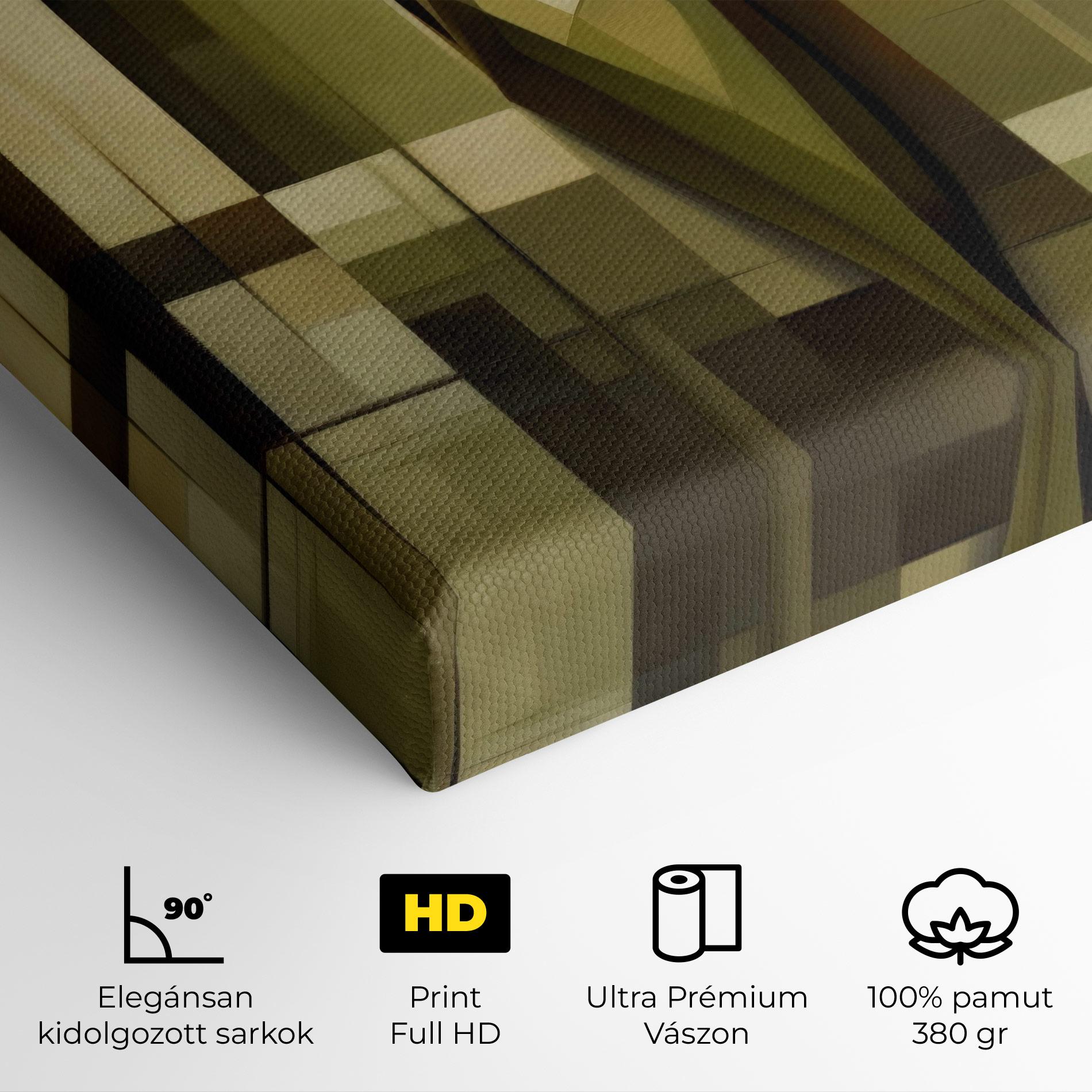 Vászonkép Olive Green Shilouete mockup 4