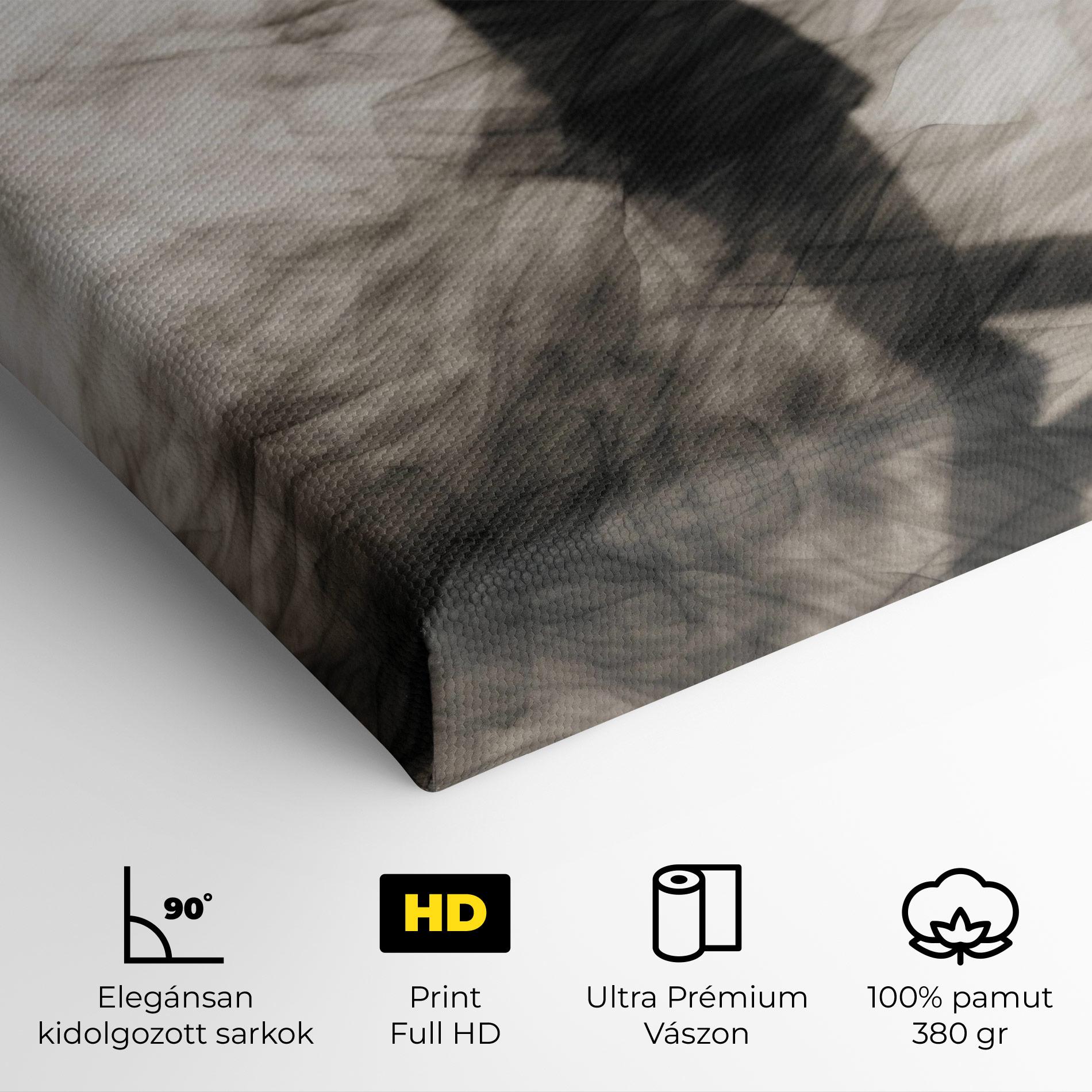 Vászonkép Smoke Girl Shilouette mockup 4