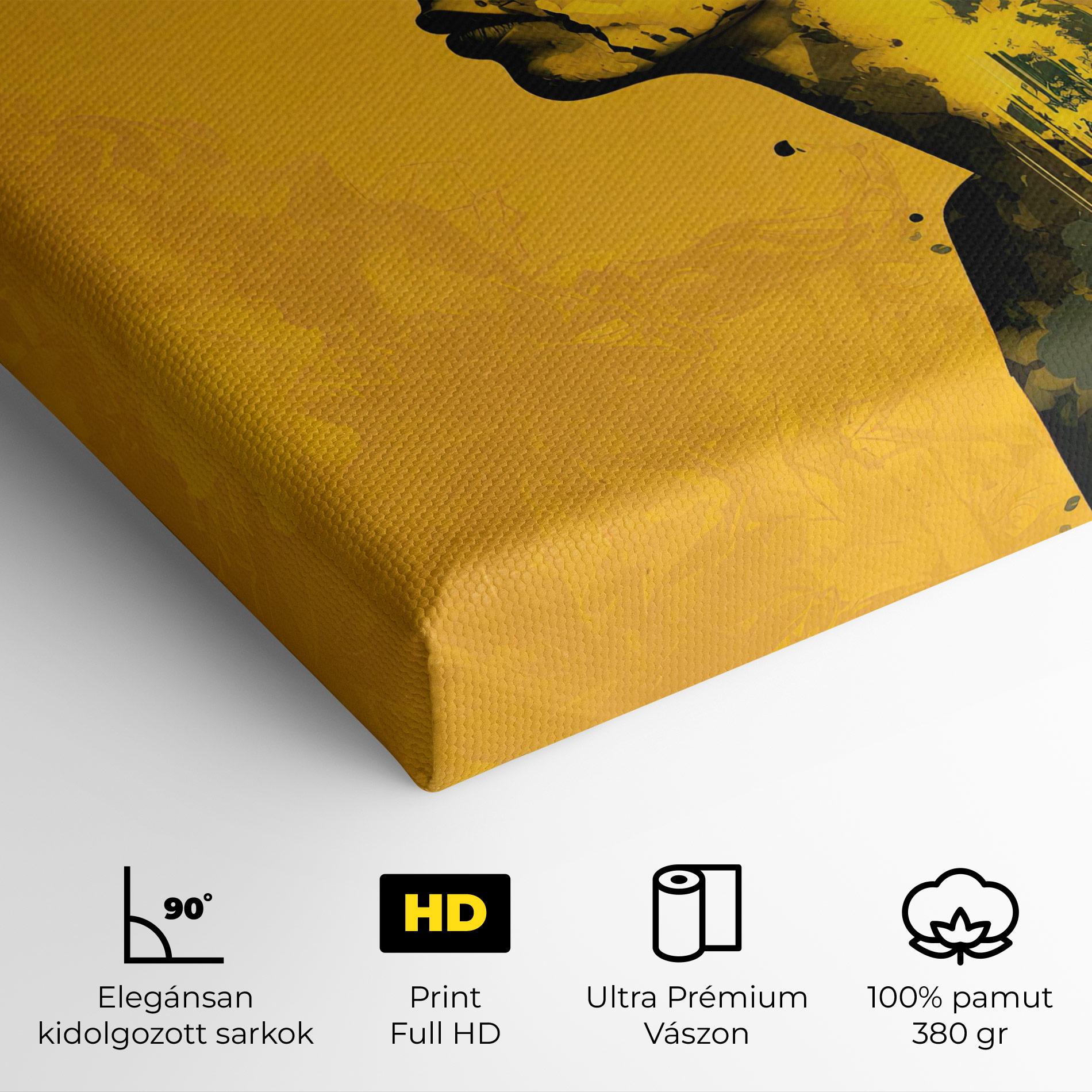 Vászonkép Thinking Yellow mockup 4