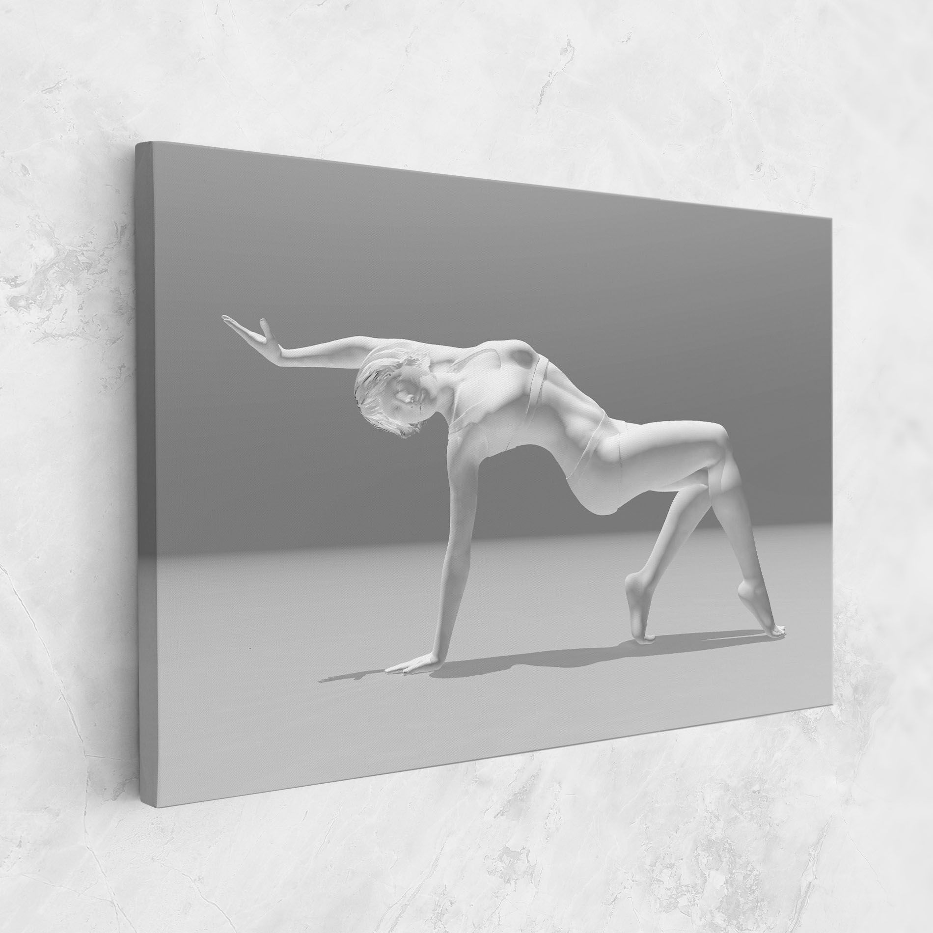 3d Gymnastic Pose mockup 1