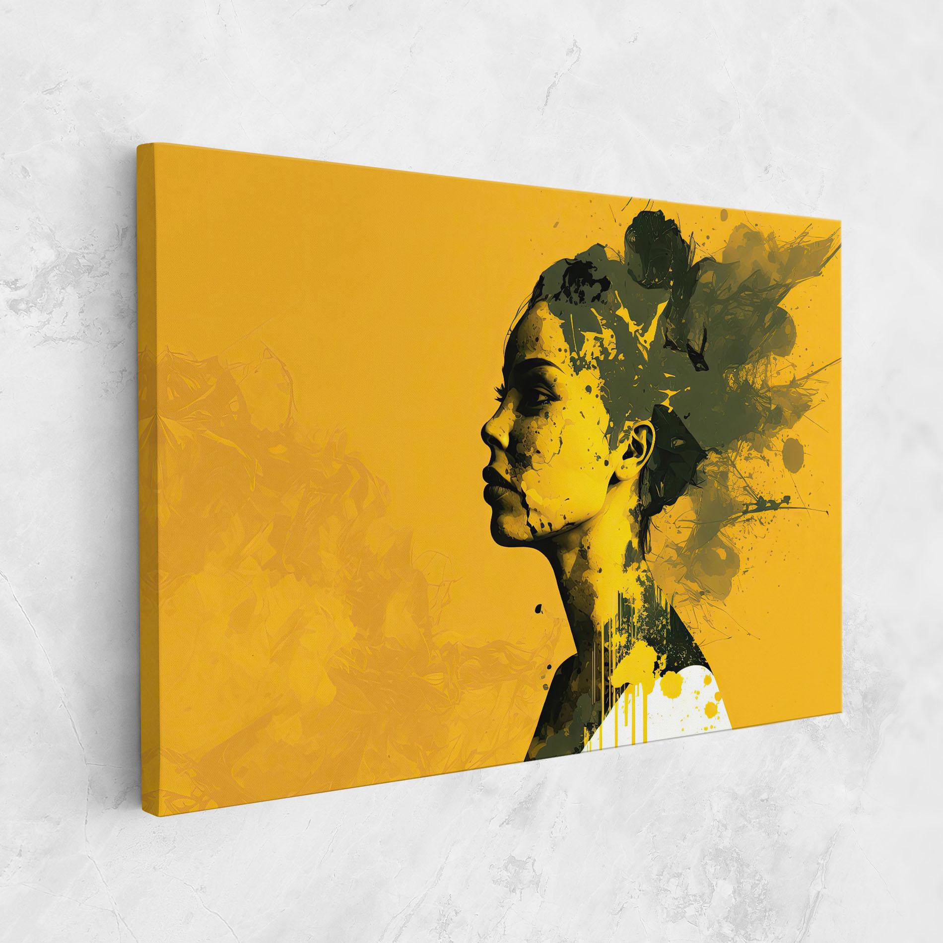 Vászonkép Thinking Yellow mockup 1
