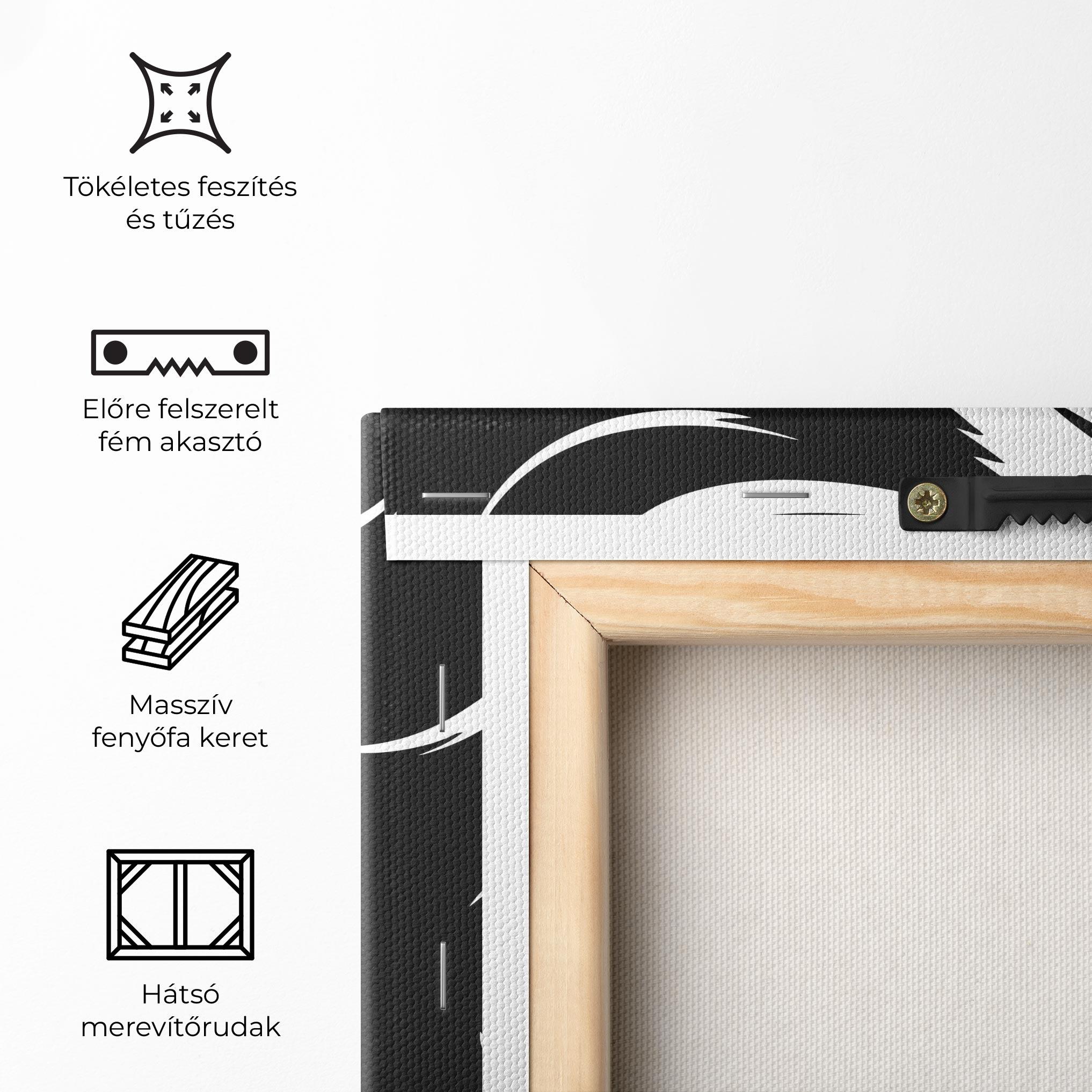 Vászonkép Eyeliner Shilouette mockup 5