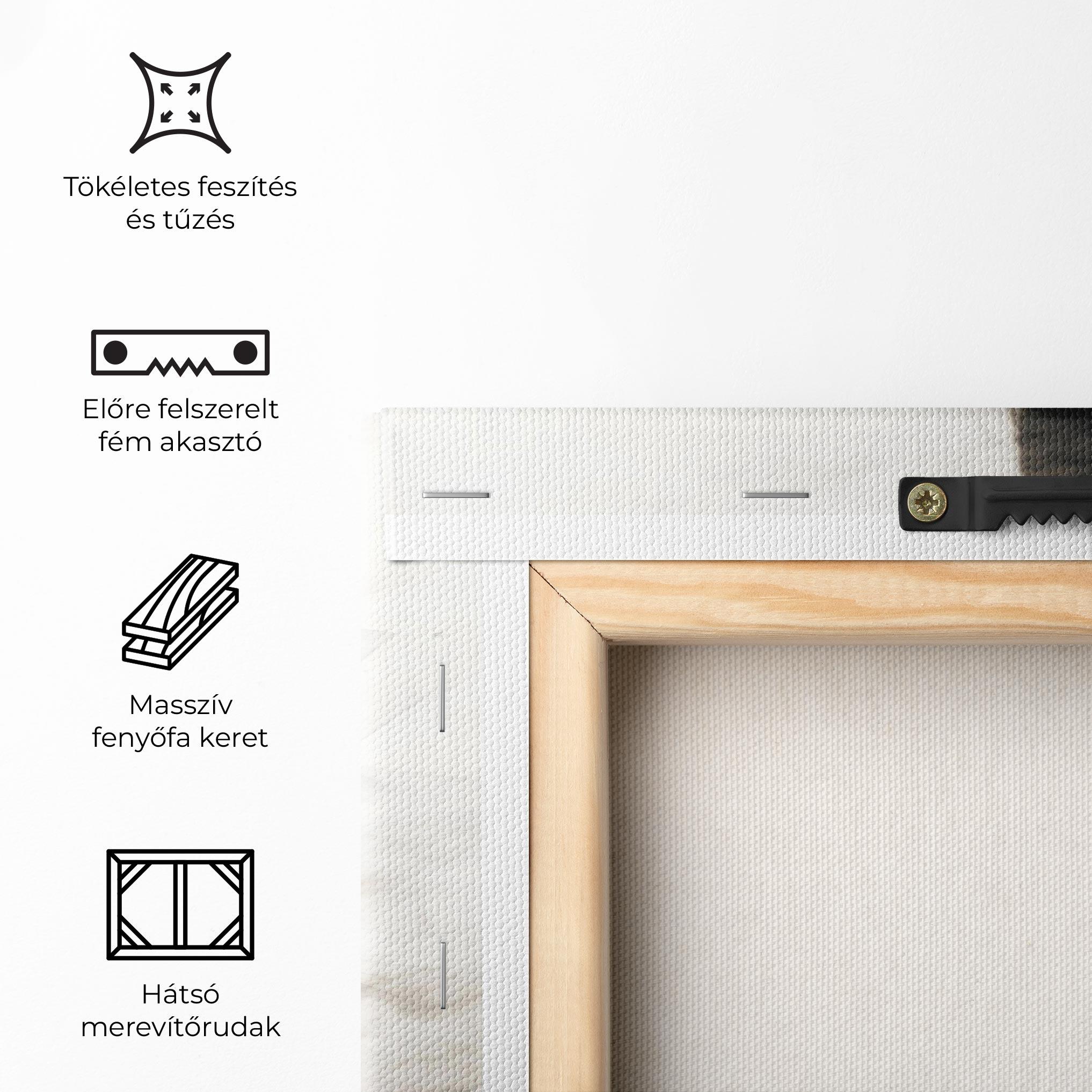 Vászonkép Smoke Girl Shilouette mockup 5