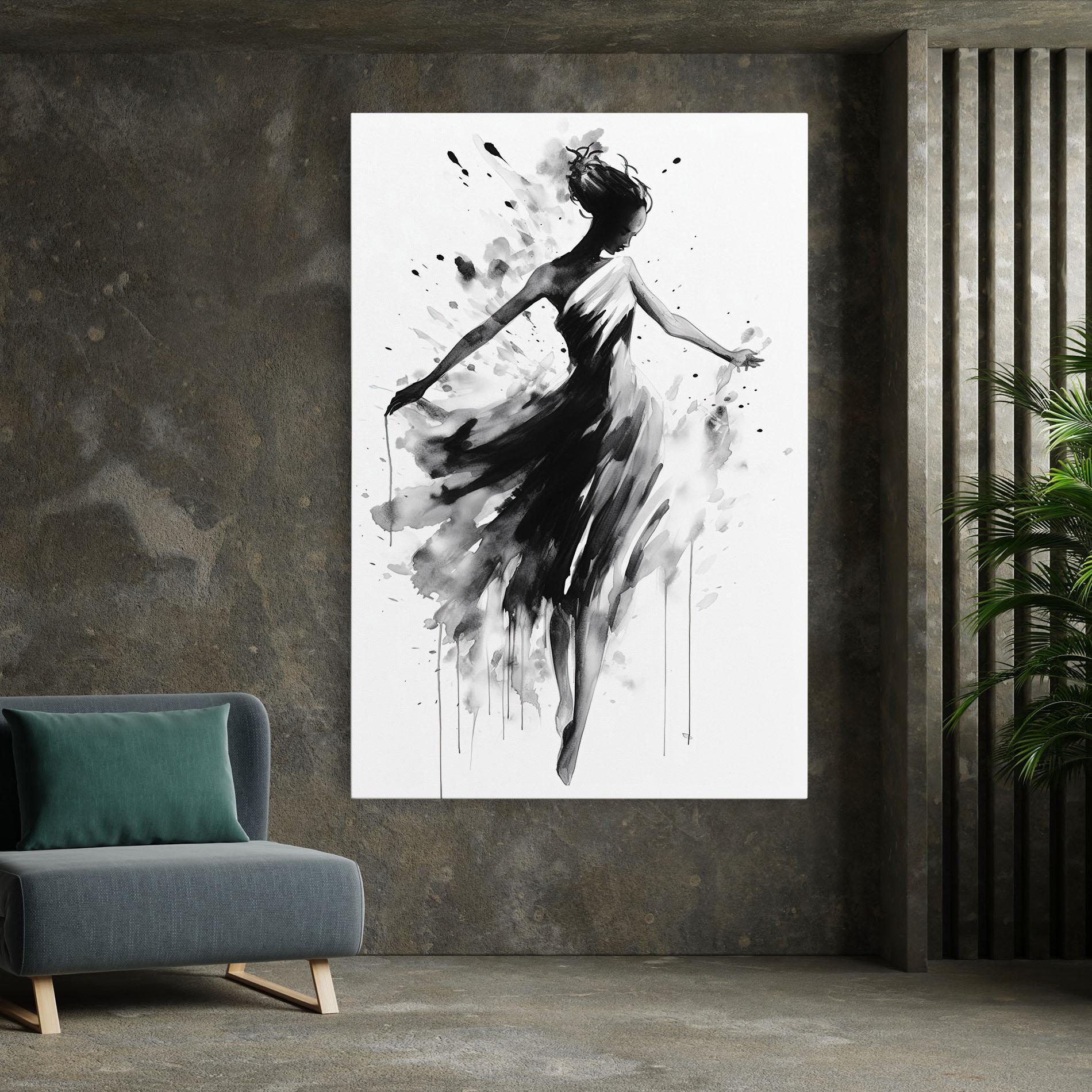 Vászonkép Beautiful Dancing Woman mockup 7
