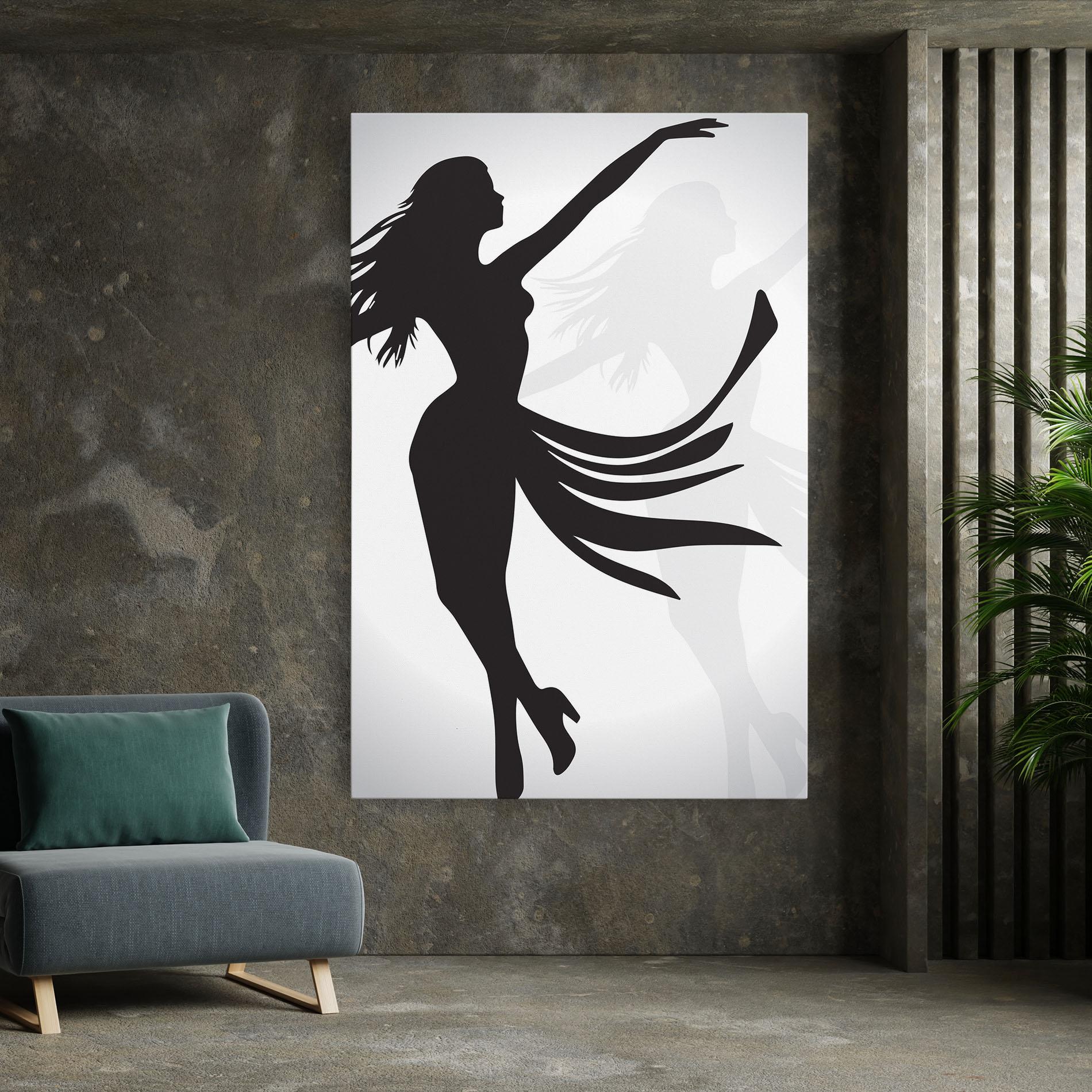 Vászonkép Dance Shilouette mockup 7