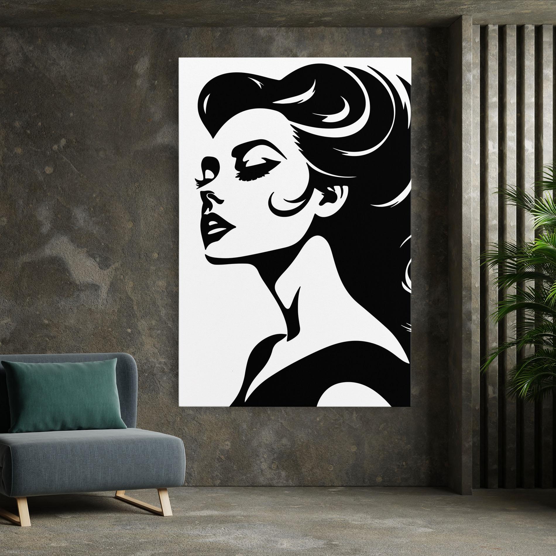 Vászonkép Eyeliner Shilouette mockup 7