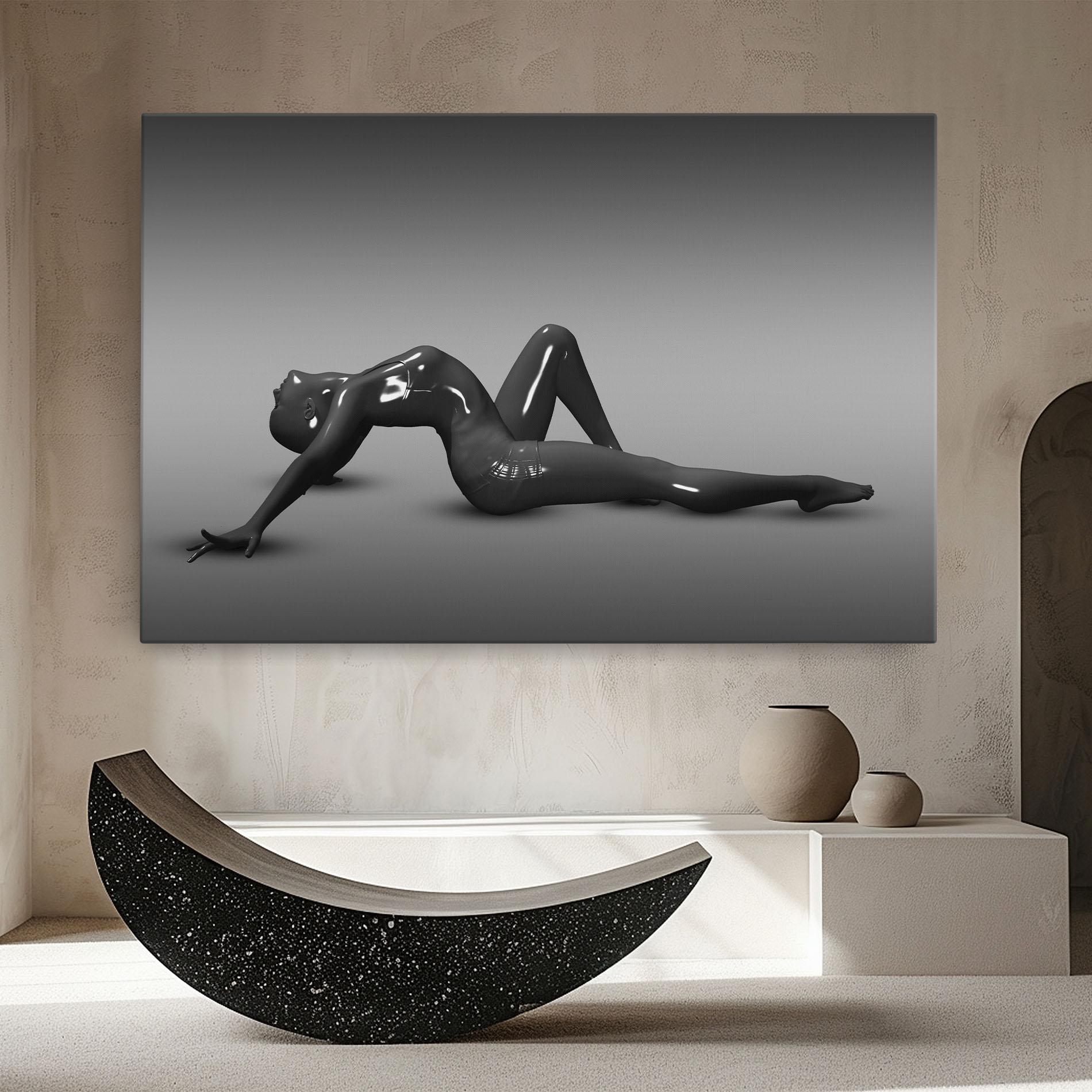 Vászonkép 3d Black Female mockup 8