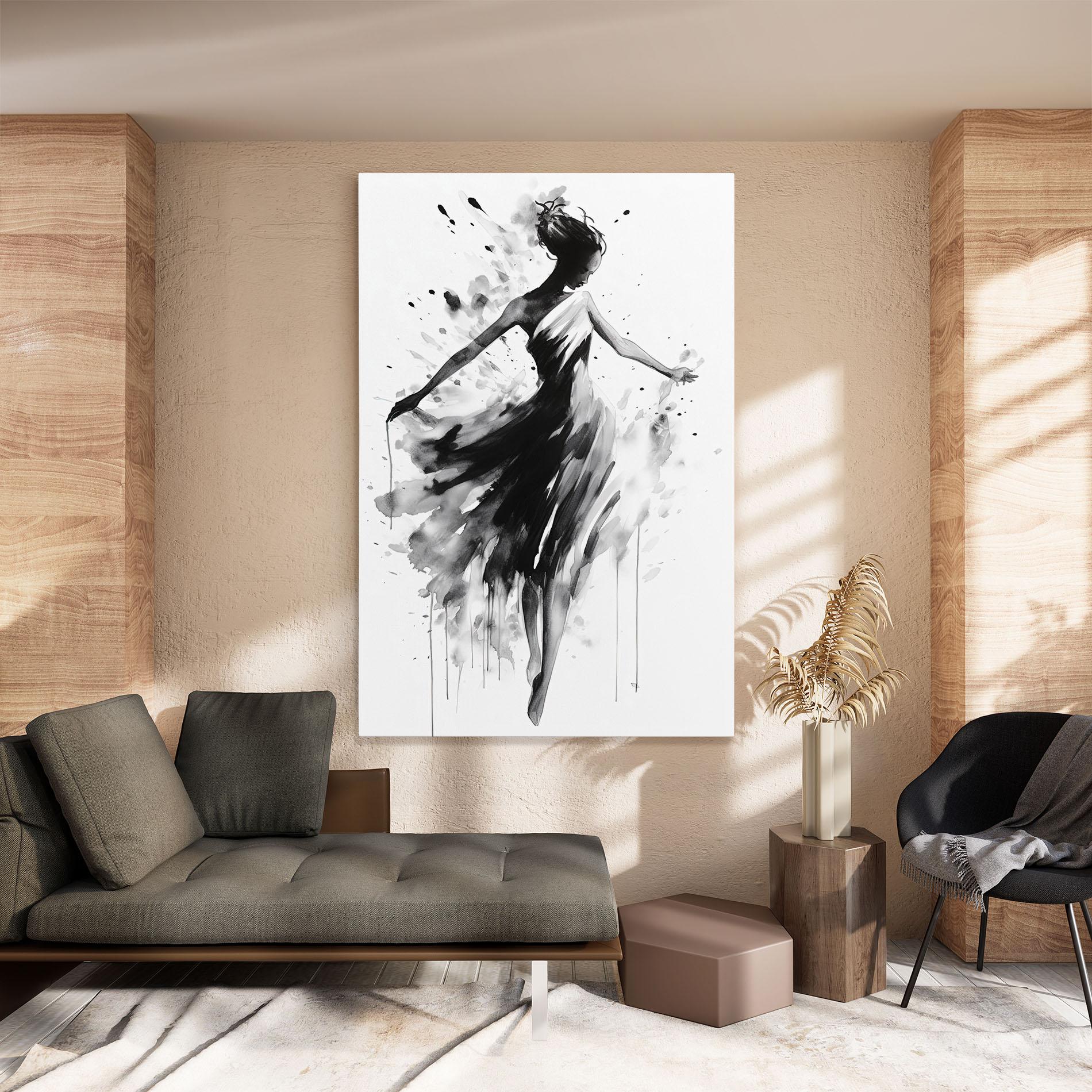 Vászonkép Beautiful Dancing Woman mockup 8