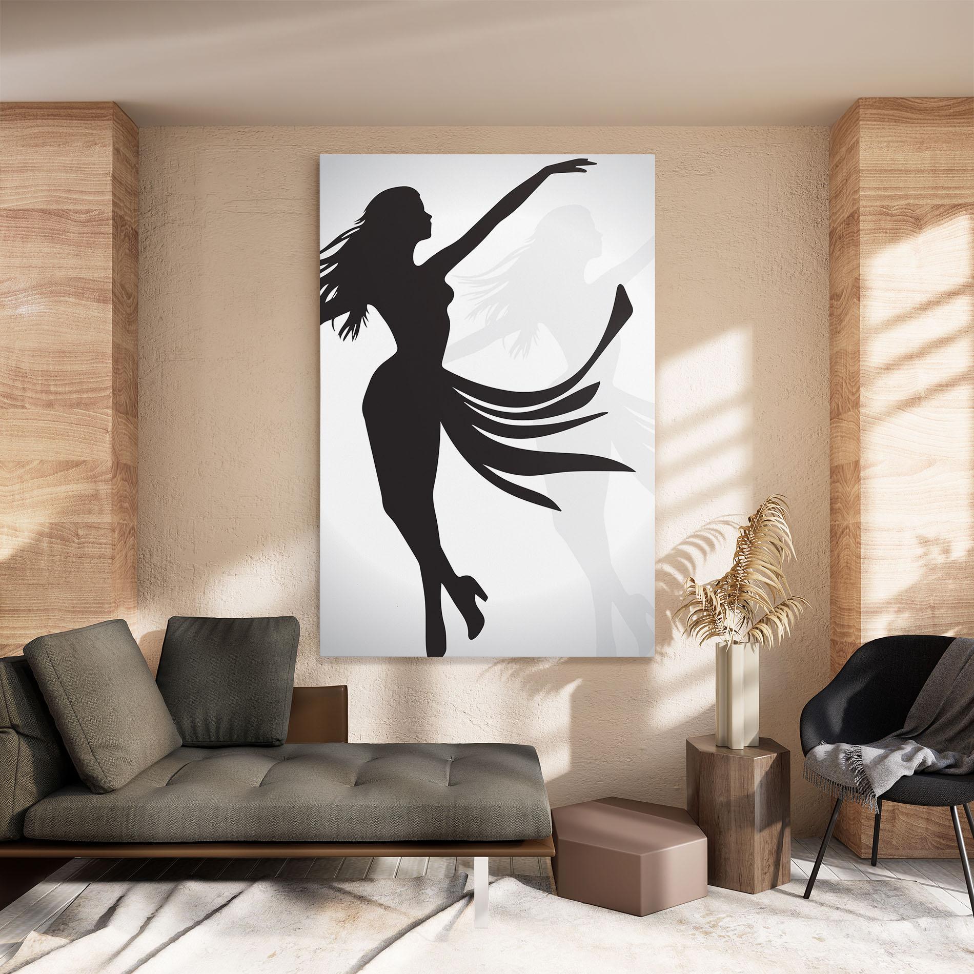 Vászonkép Dance Shilouette mockup 8