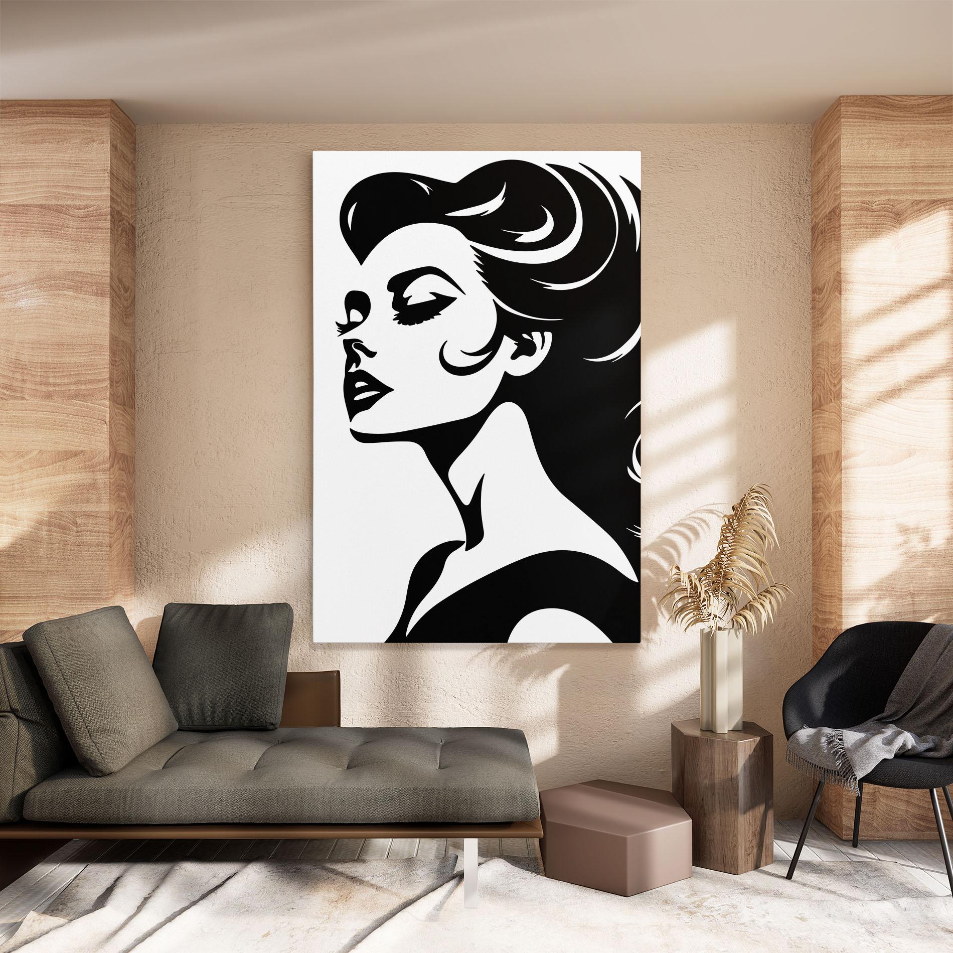 Vászonkép Eyeliner Shilouette mockup 8