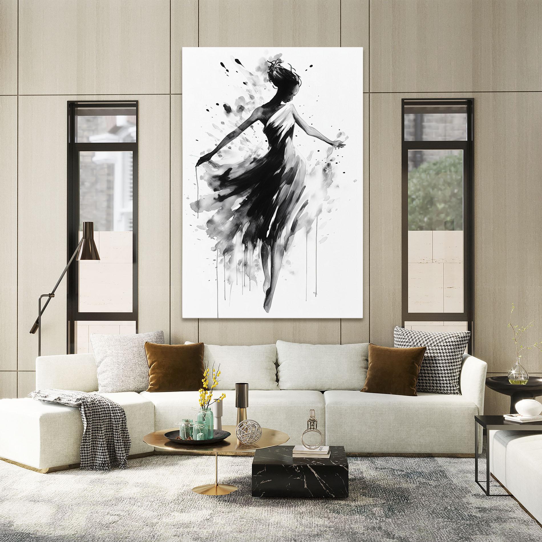 Vászonkép Beautiful Dancing Woman mockup 2