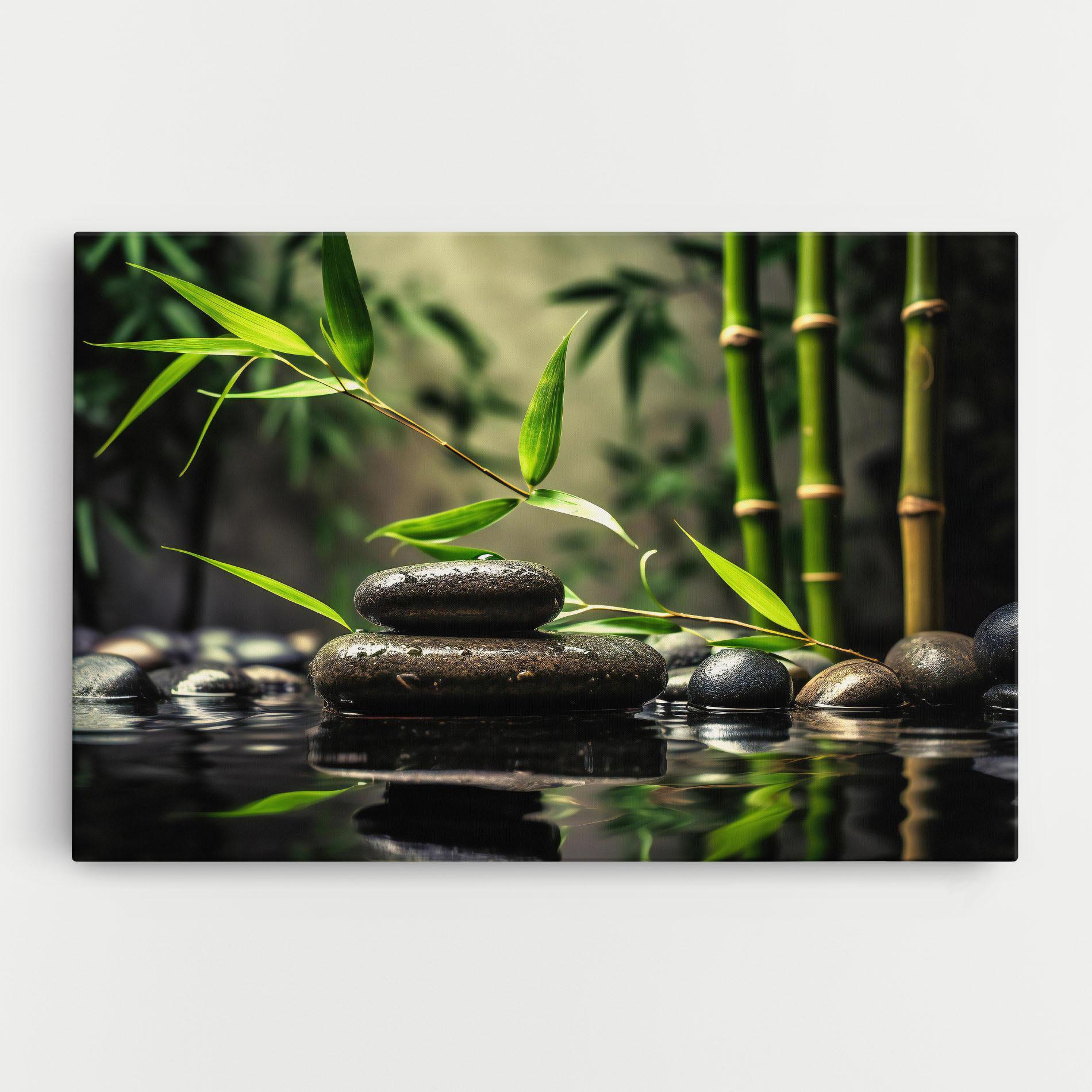 Vászonkép Bamboo Plant Water mockup 0