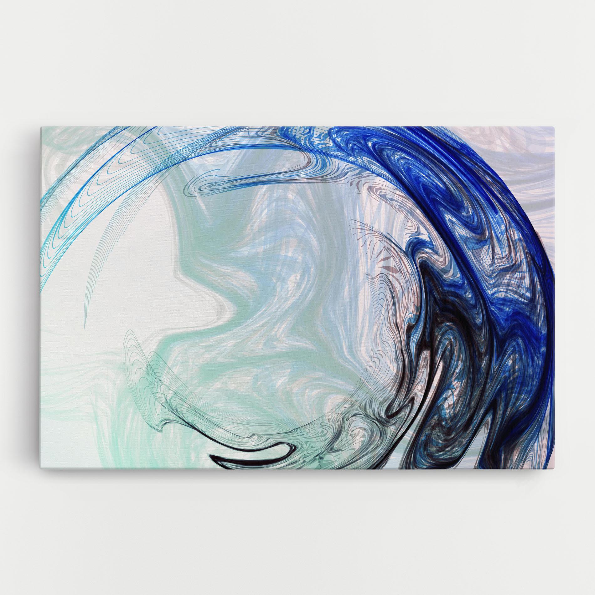 Vászonkép Blue Black Art mockup 0