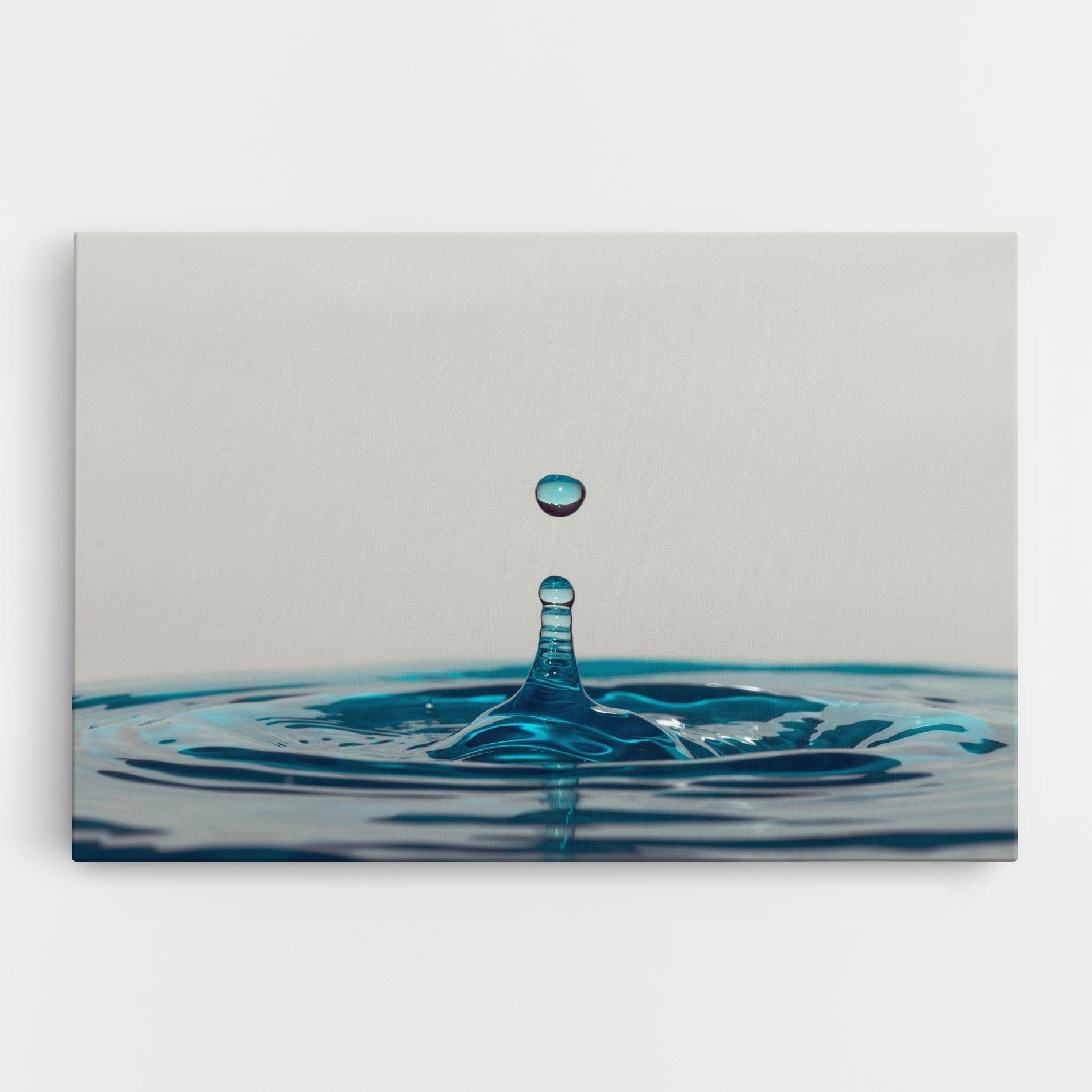 Vászonkép Blue Water Drop mockup 0
