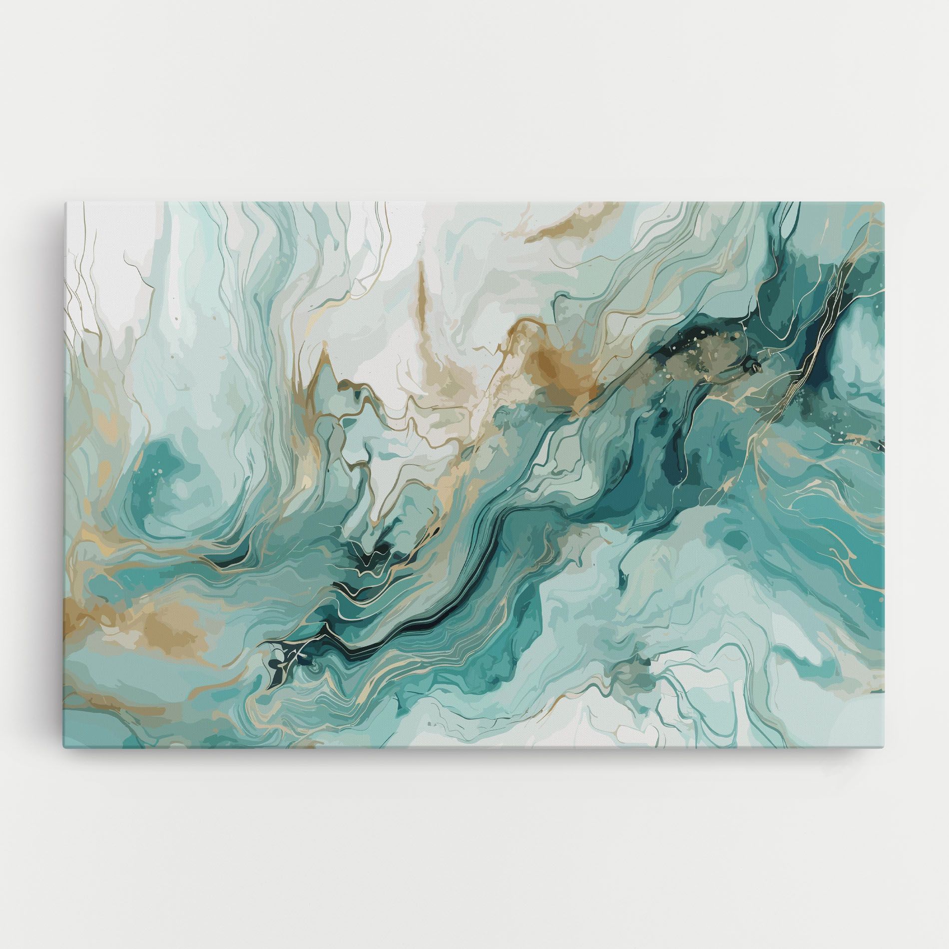 Green Gold Water mockup 0