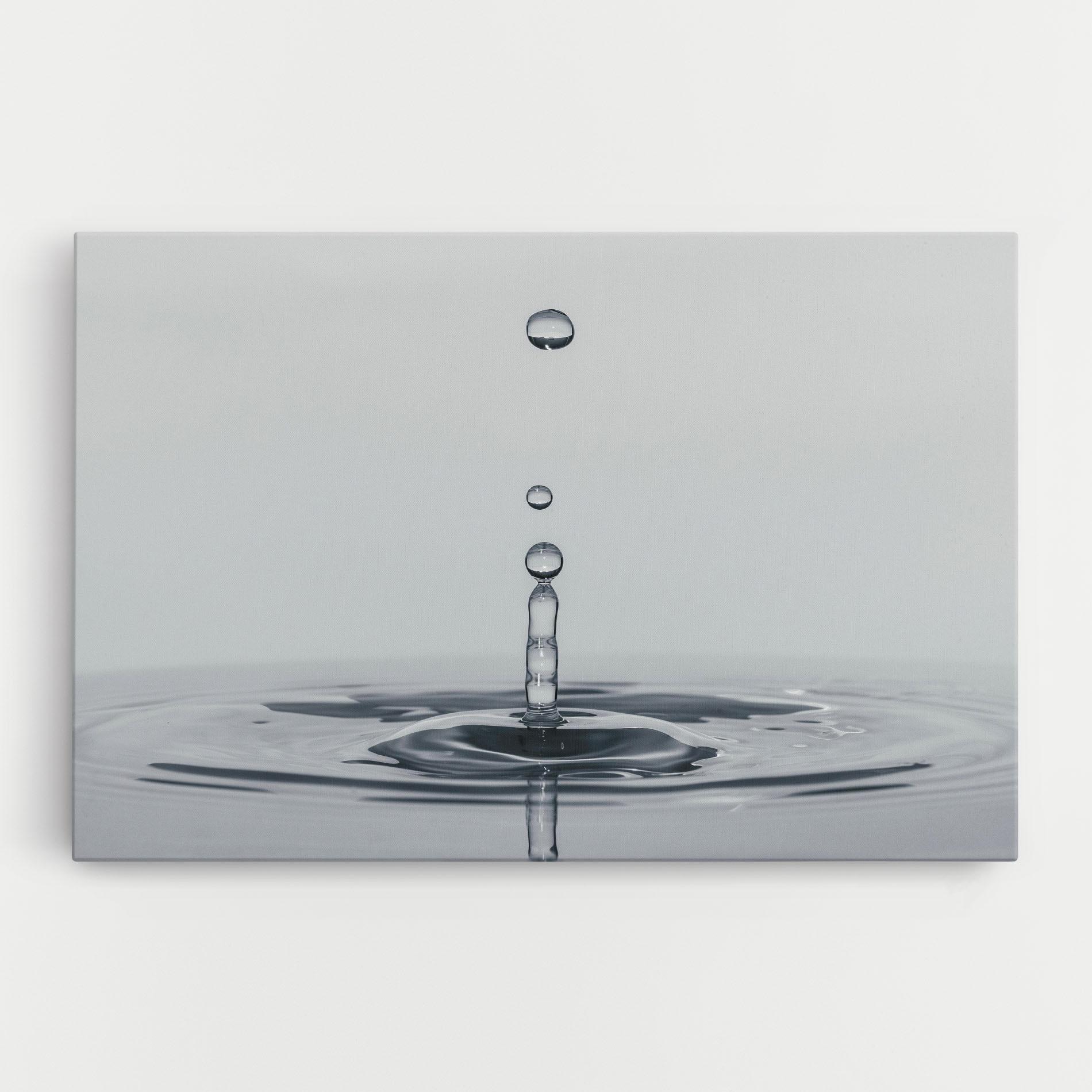 Vászonkép Grey Water Drop mockup 0