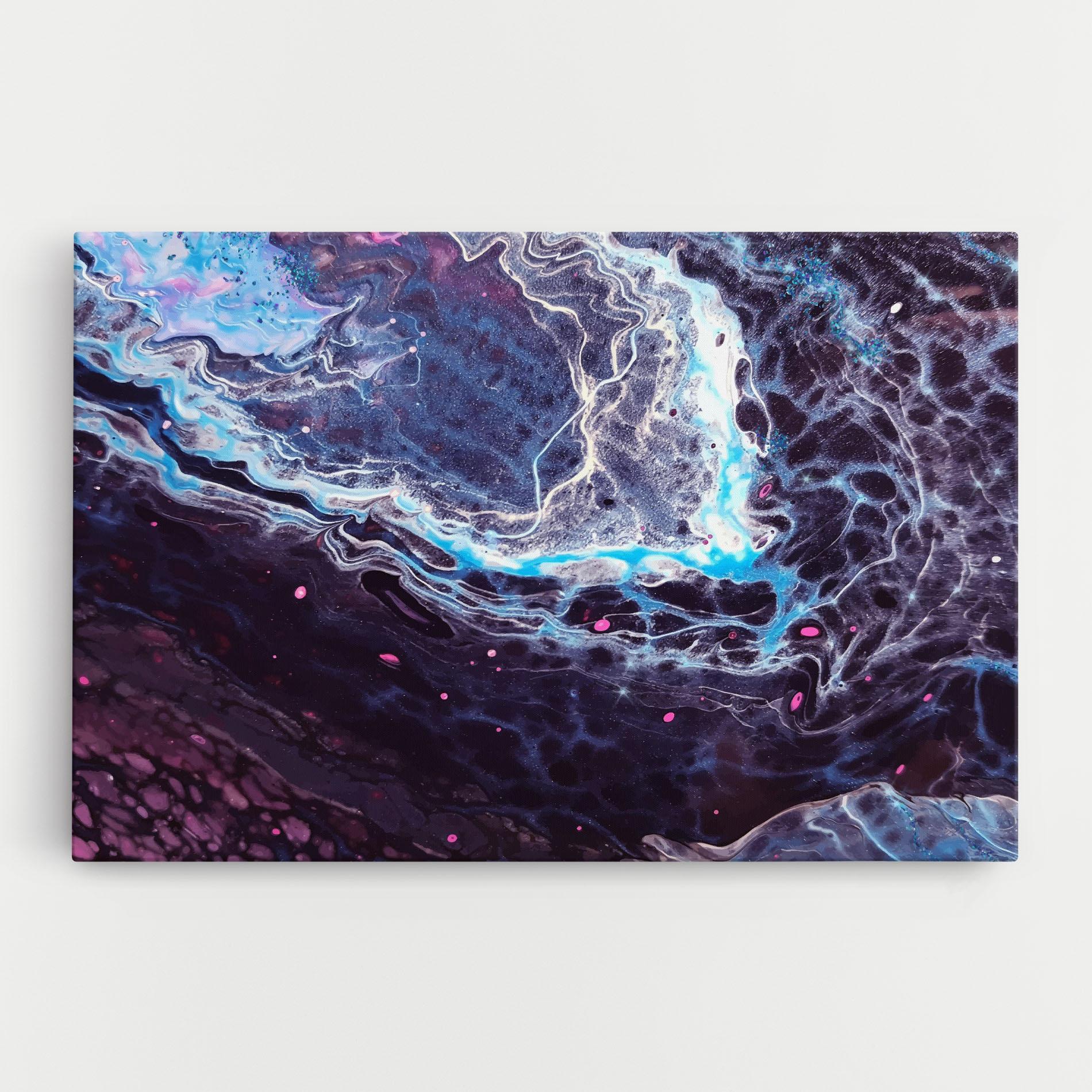 Vászonkép Purple Blue Water mockup 0