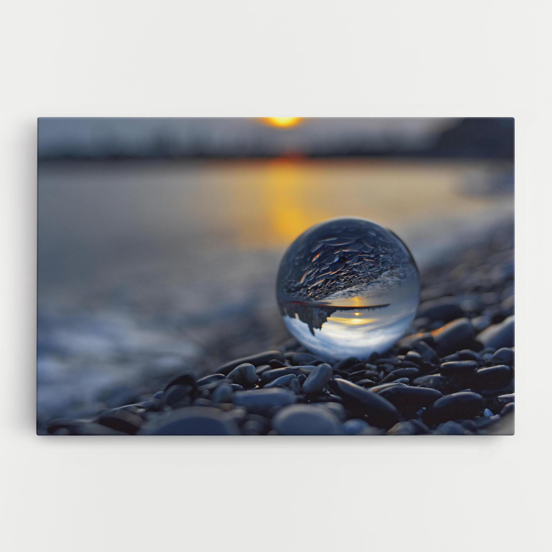 Vászonkép Sunset Lensball mockup 0