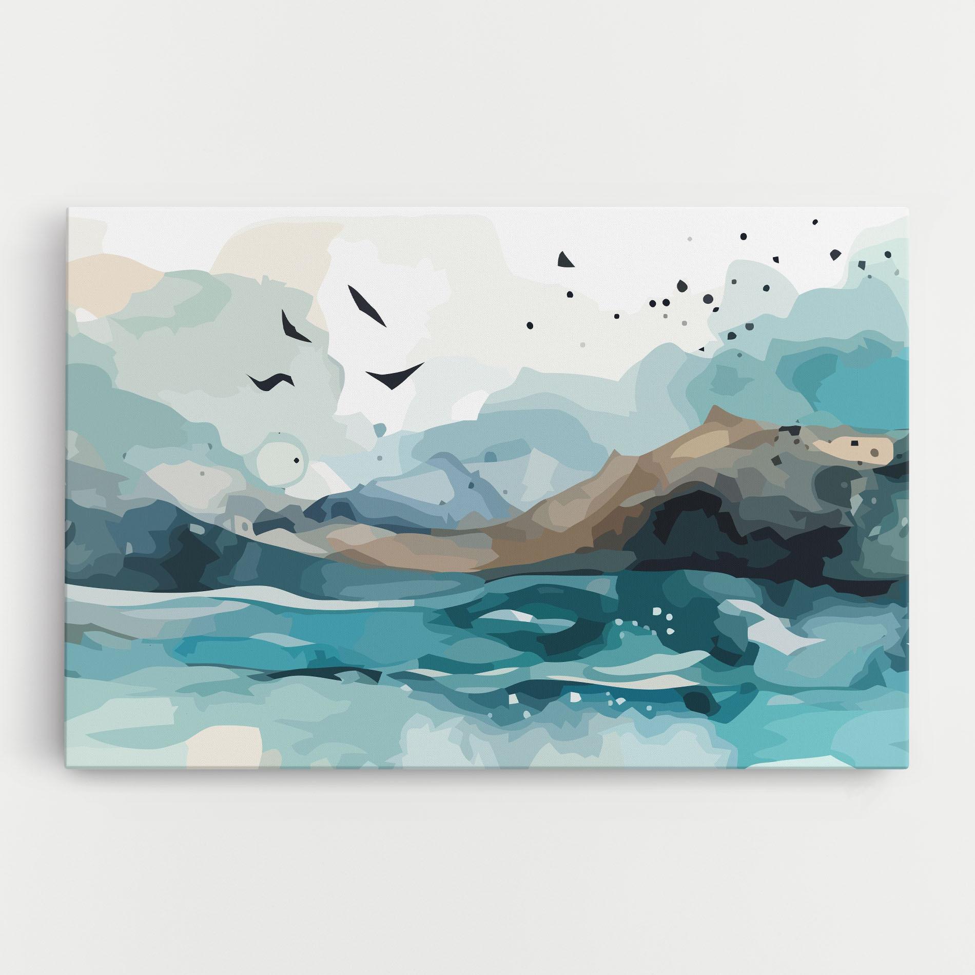 Vászonkép Water Birds mockup 0
