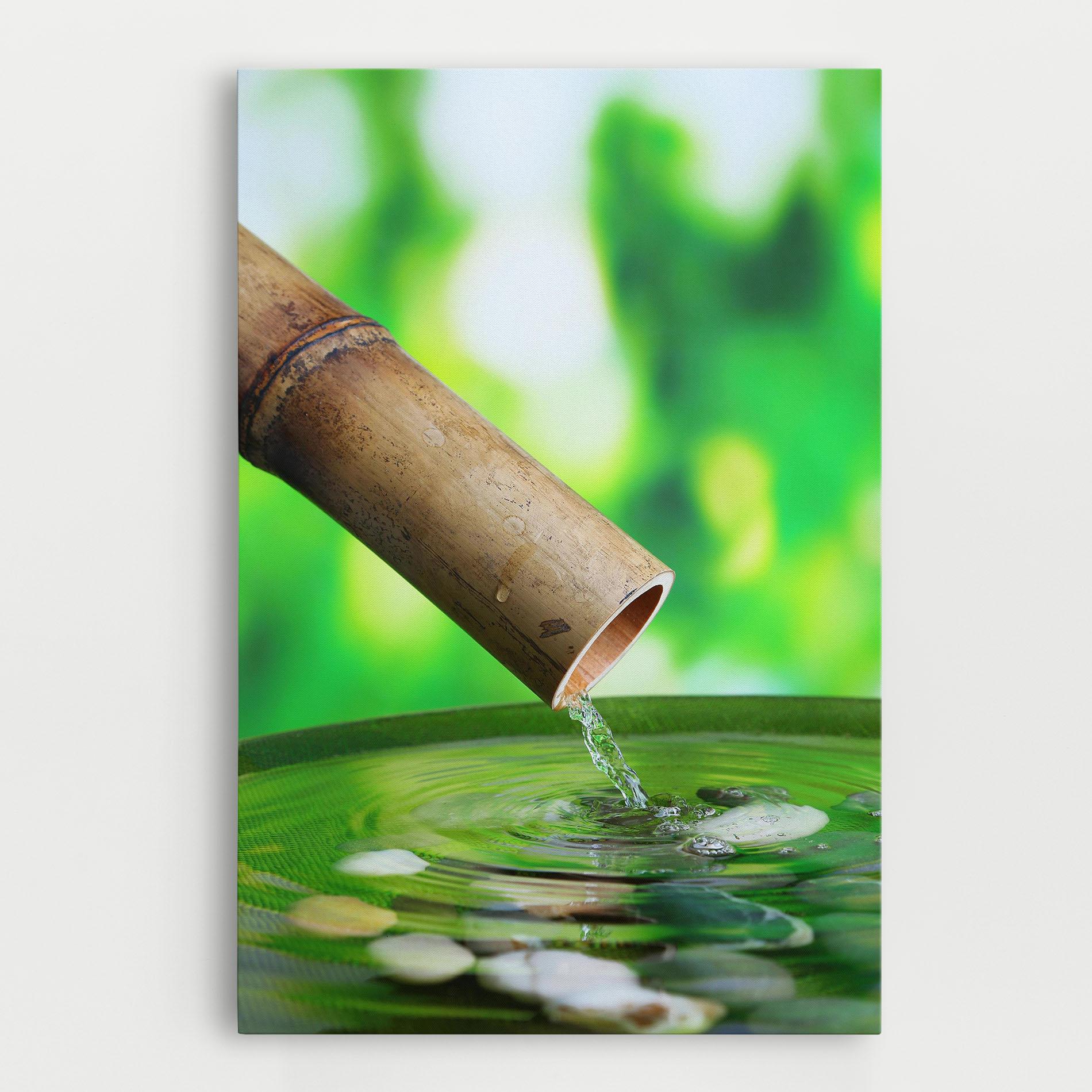 Vászonkép Bamboo Fountain mockup 0