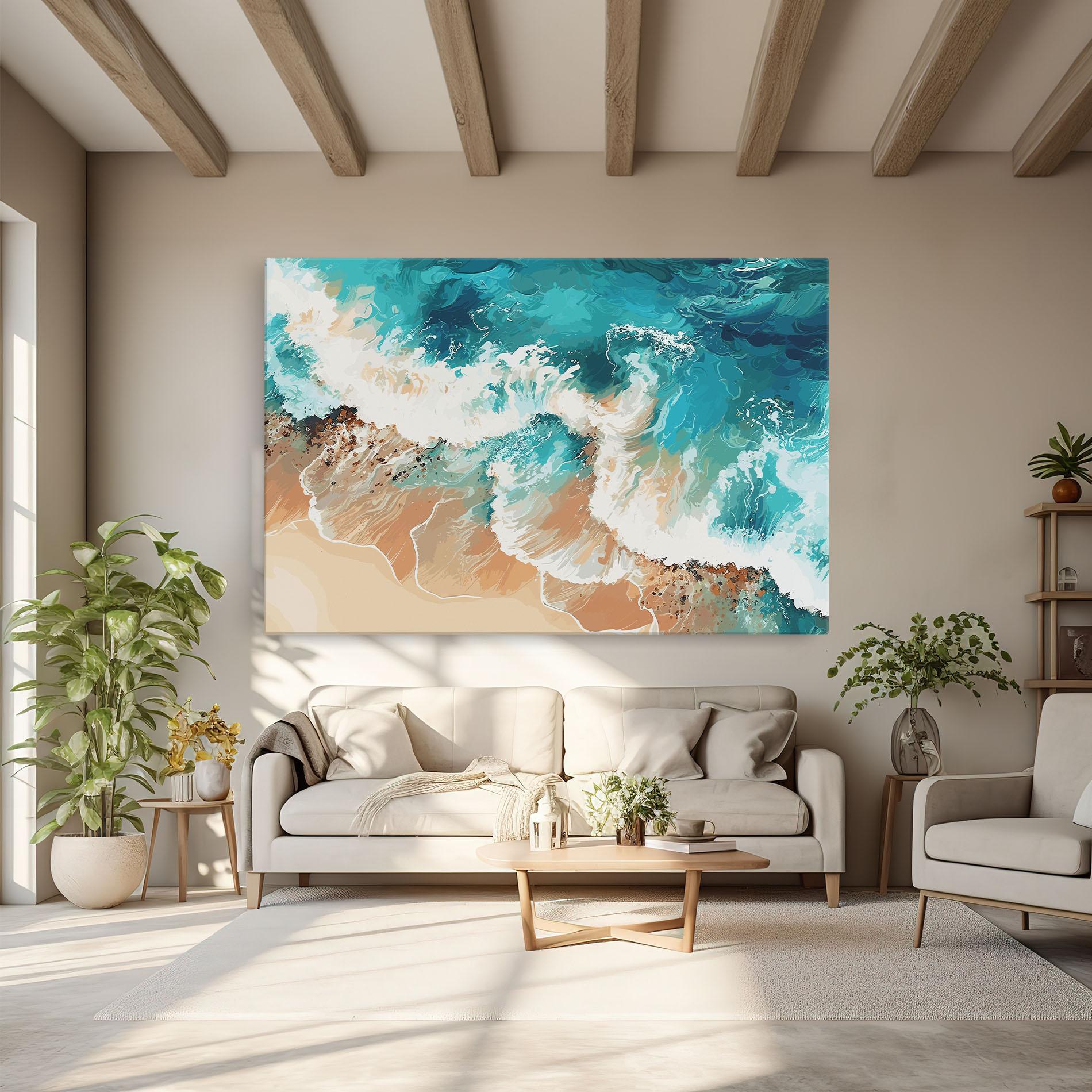 Vászonkép Artistic Waves mockup 6