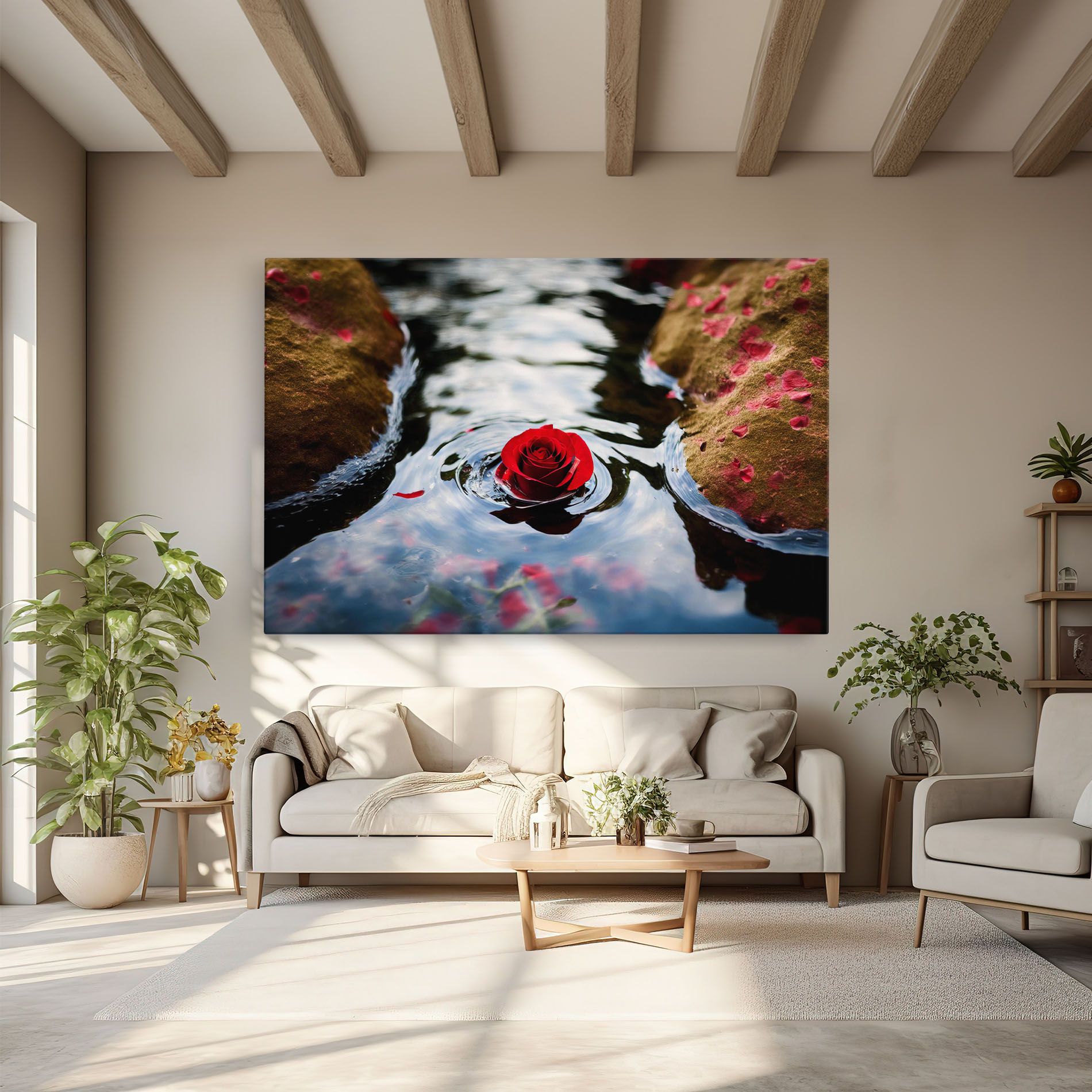 Floating Water Rose mockup 6