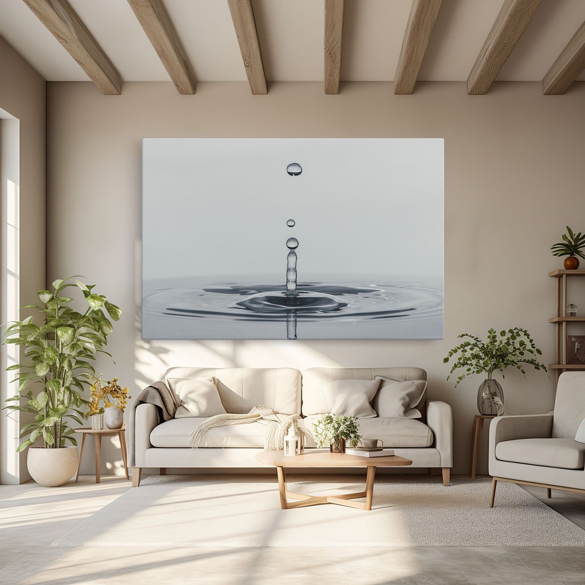 Grey Water Drop mockup 6