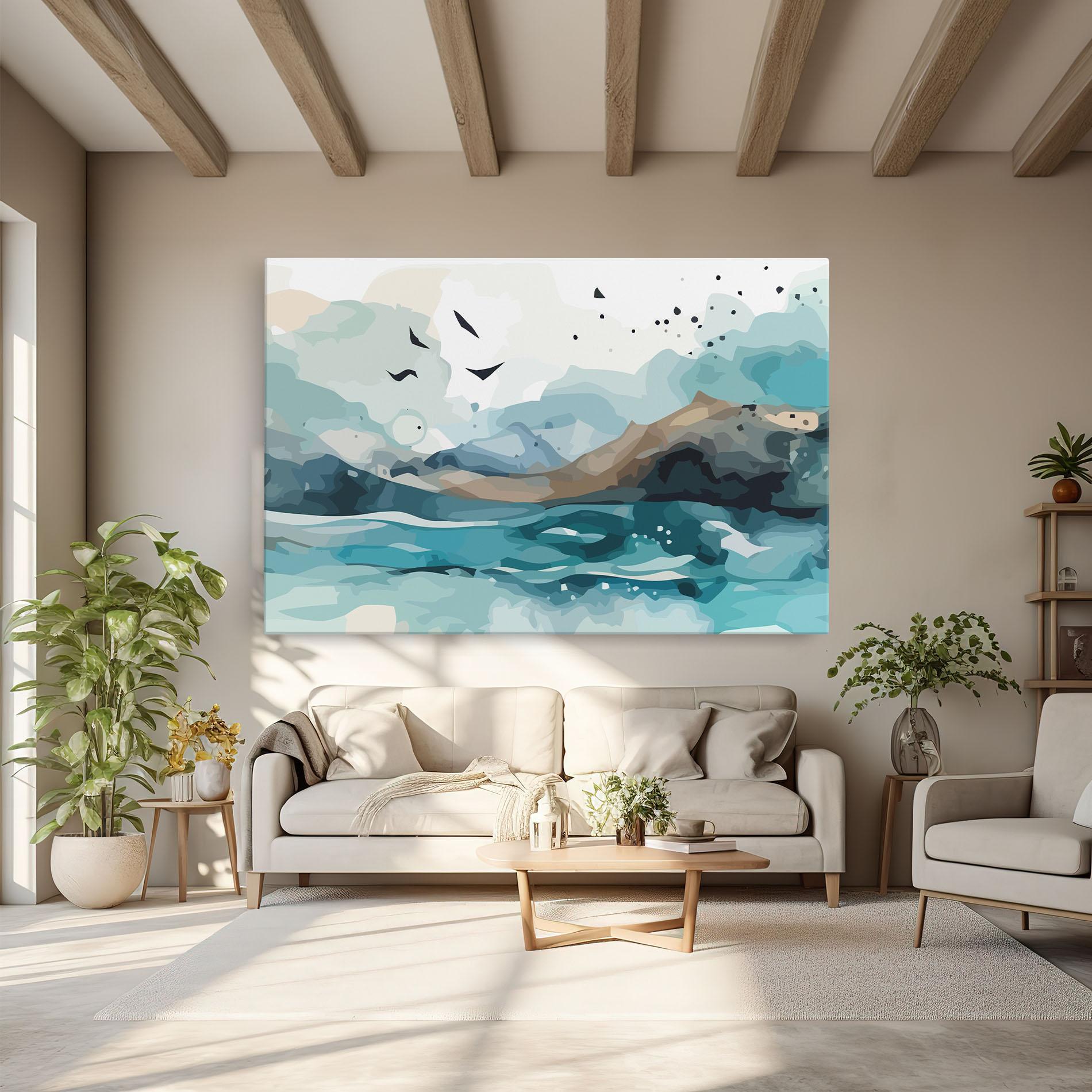 Vászonkép Water Birds mockup 6