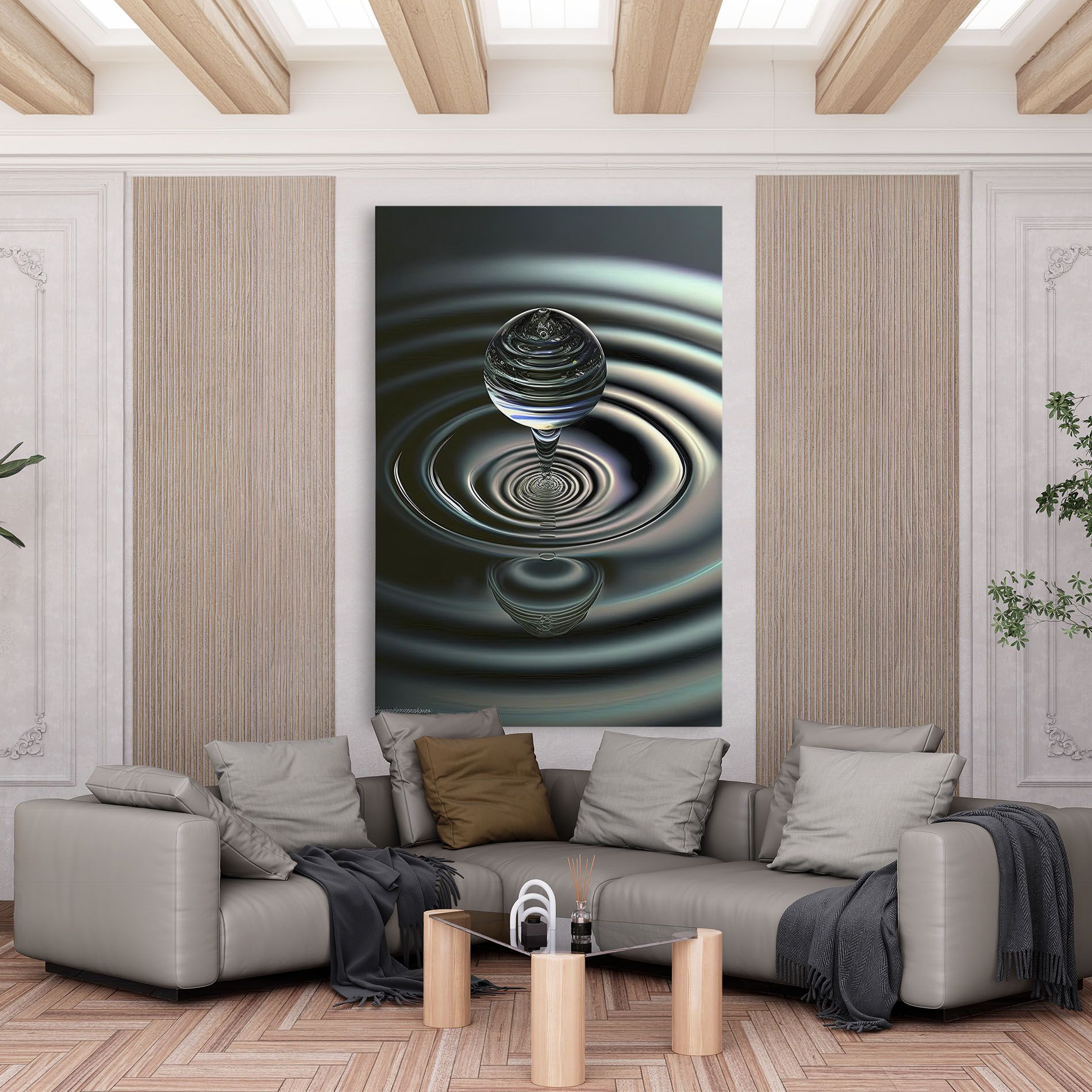 Beautiful Water Drop mockup 6