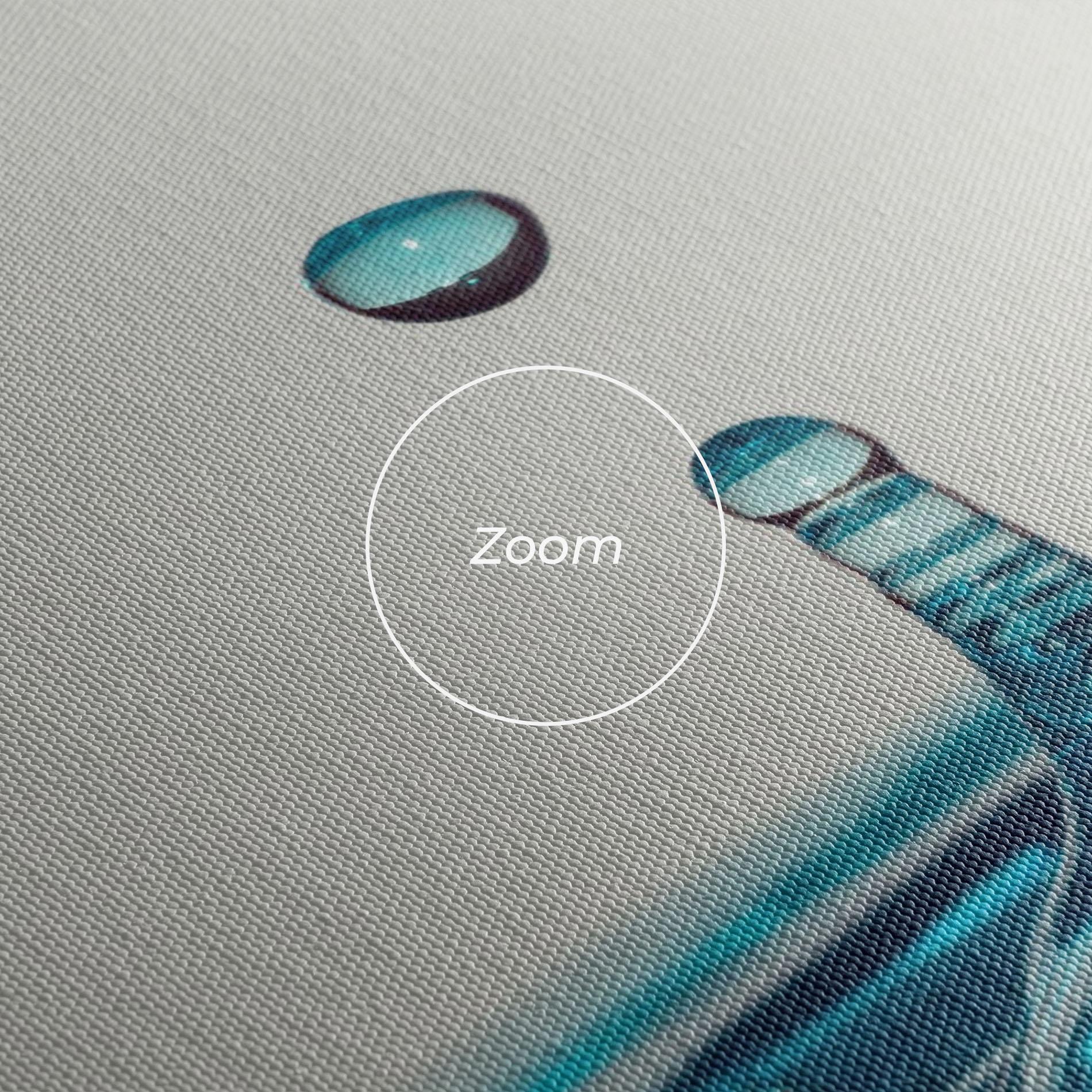 Vászonkép Blue Water Drop mockup 3