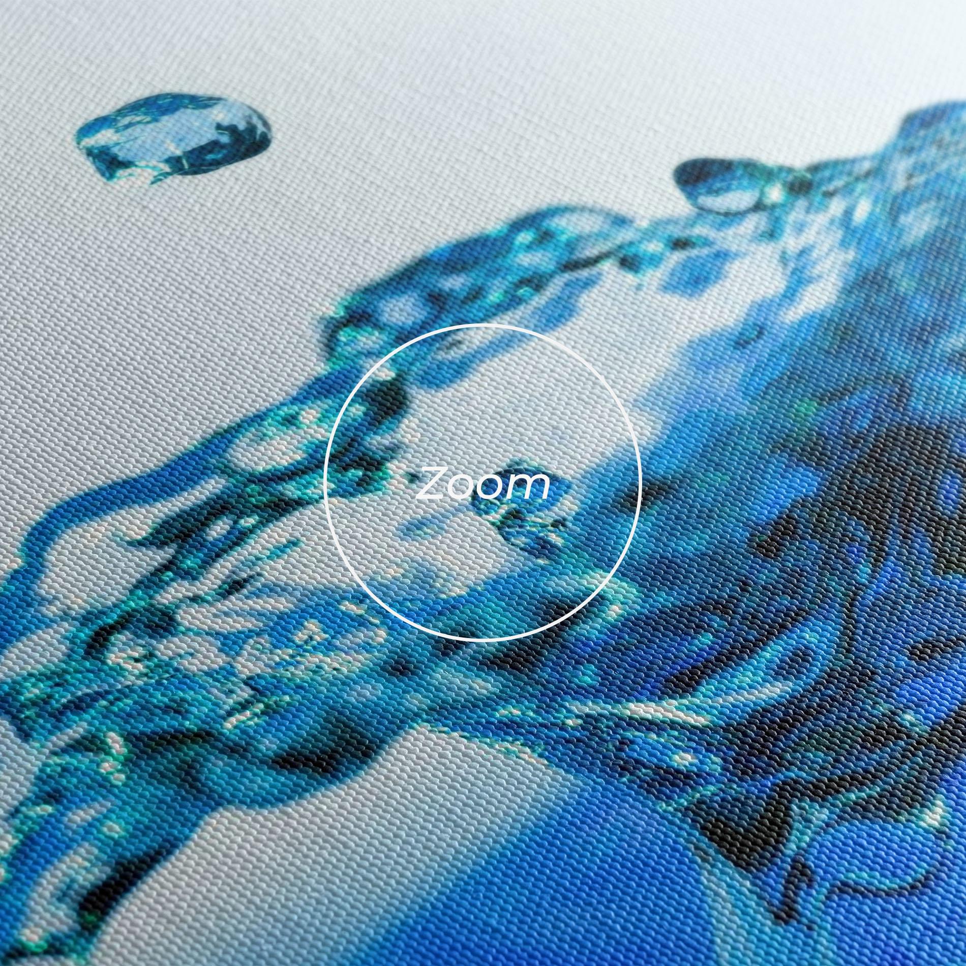 Vászonkép Blue Water Splash mockup 3
