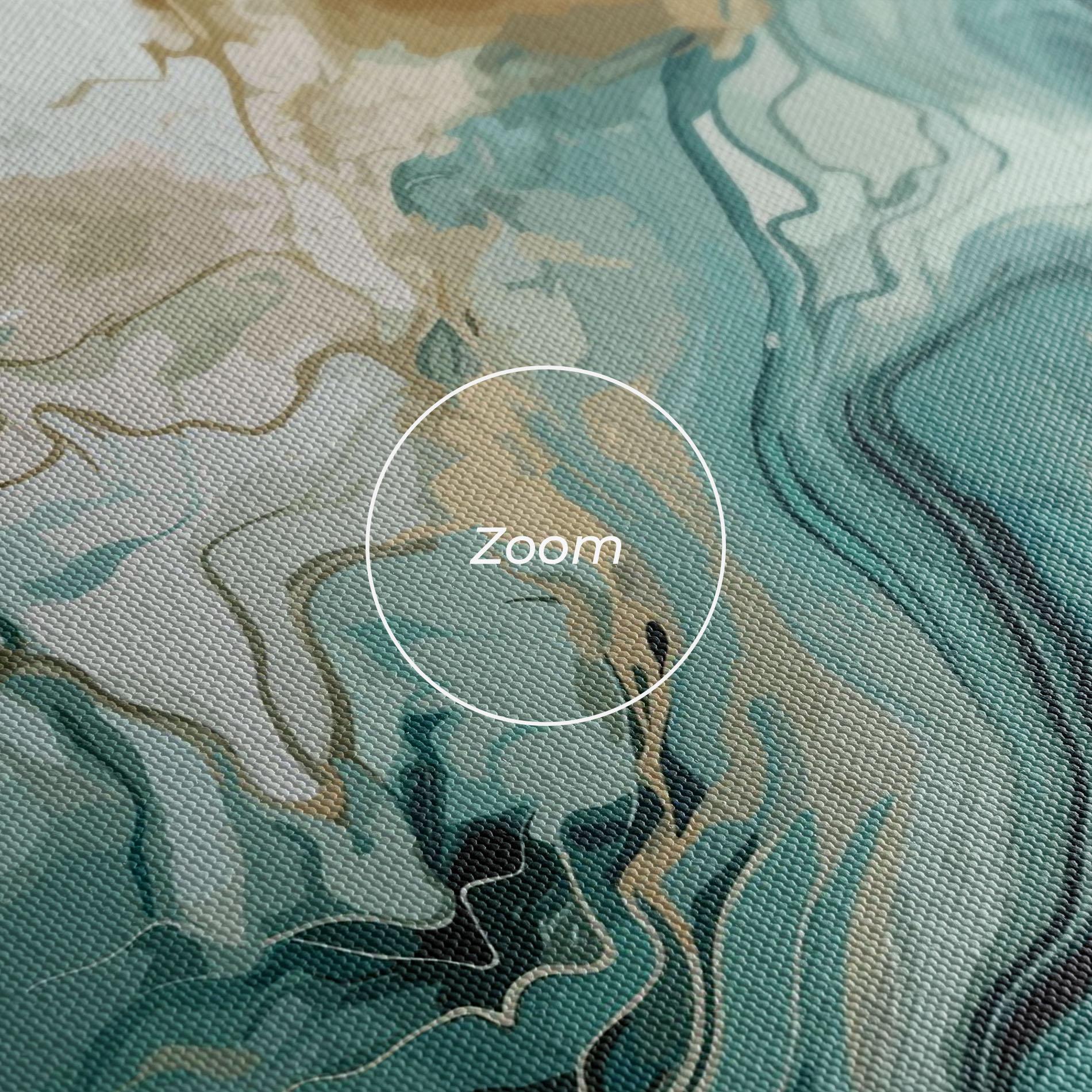 Vászonkép Green Gold Water mockup 3