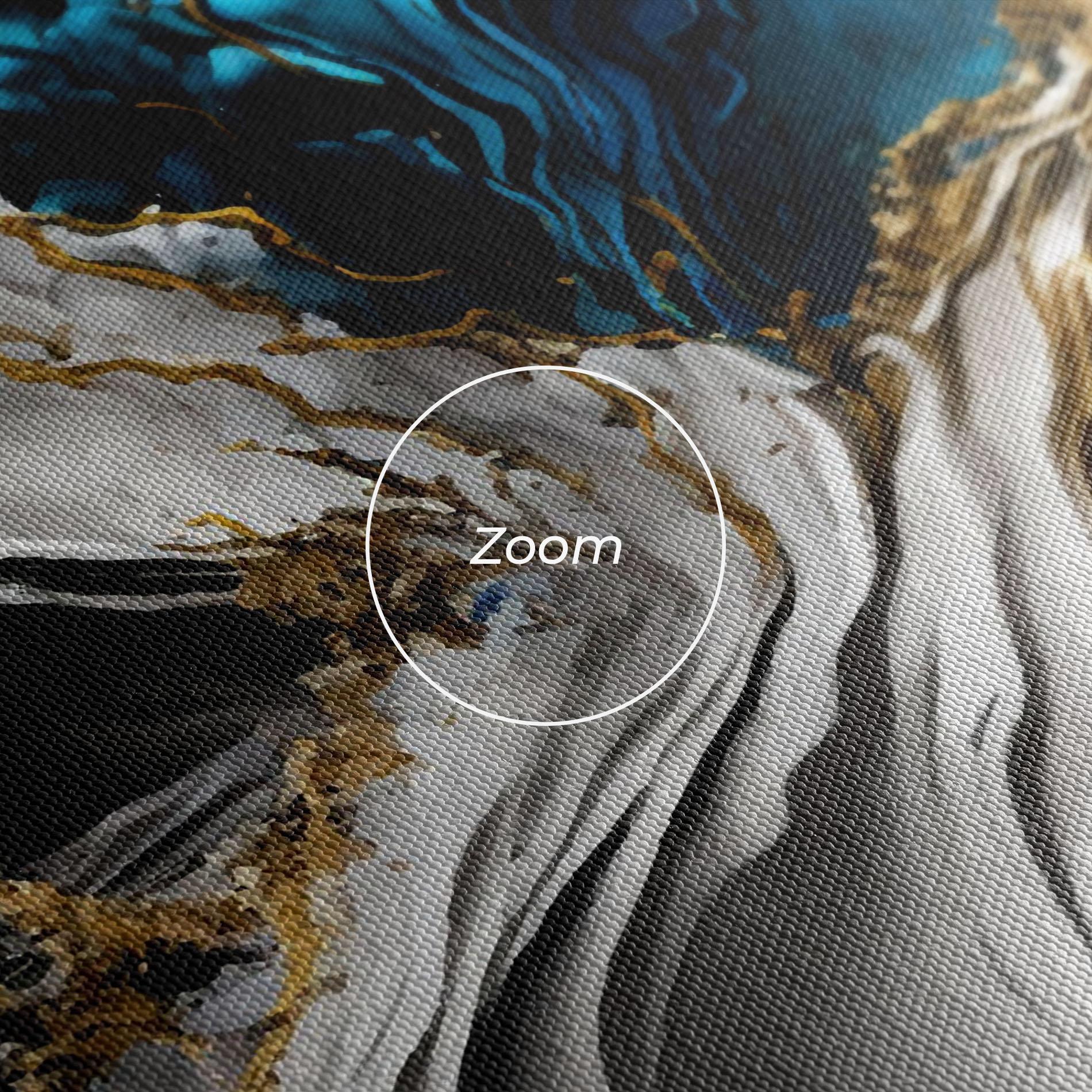 Vászonkép White Black Wave mockup 3