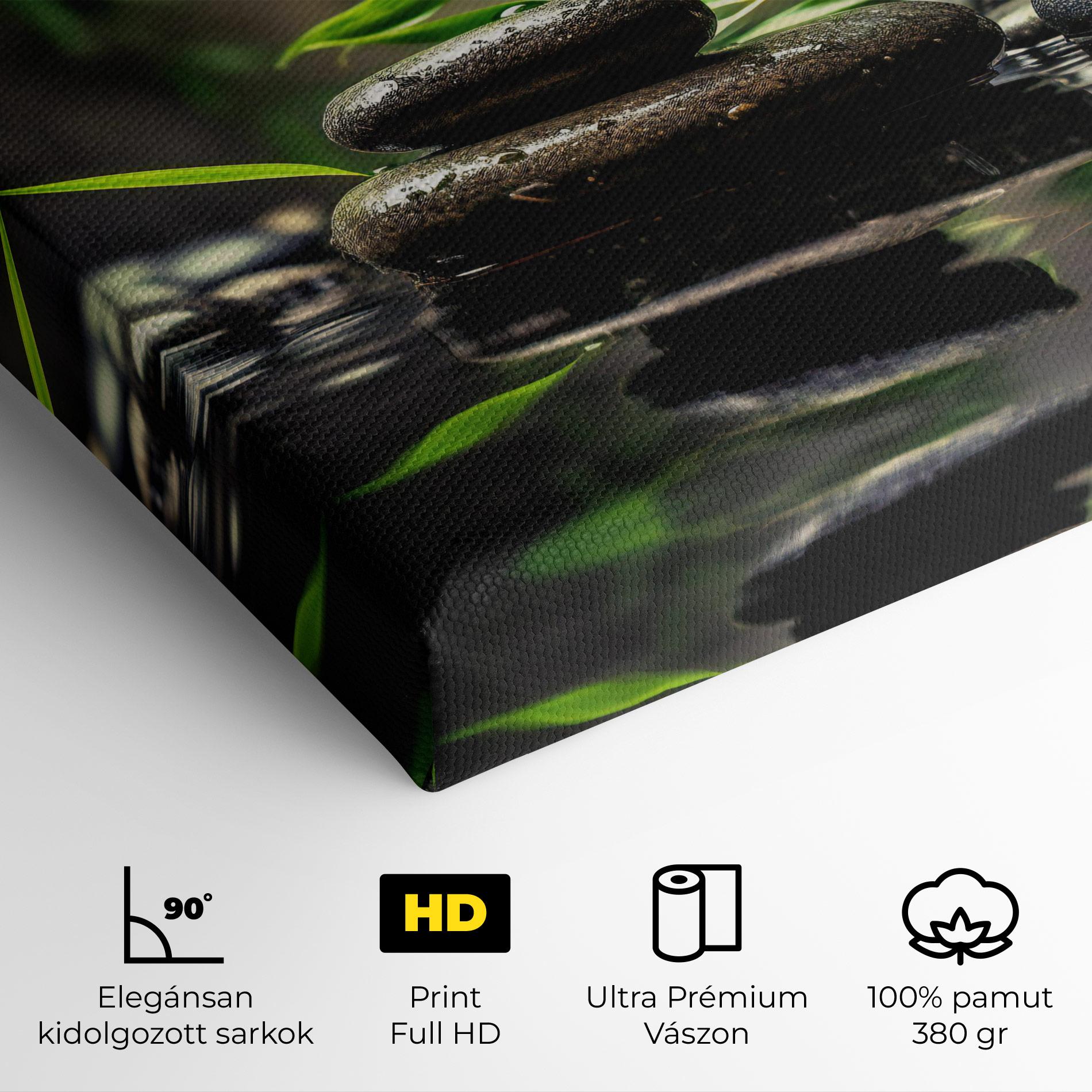 Vászonkép Bamboo Plant Water mockup 4