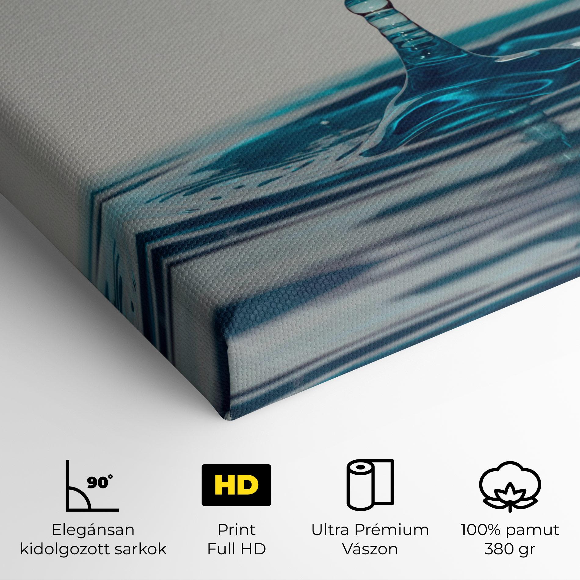 Vászonkép Blue Water Drop mockup 4