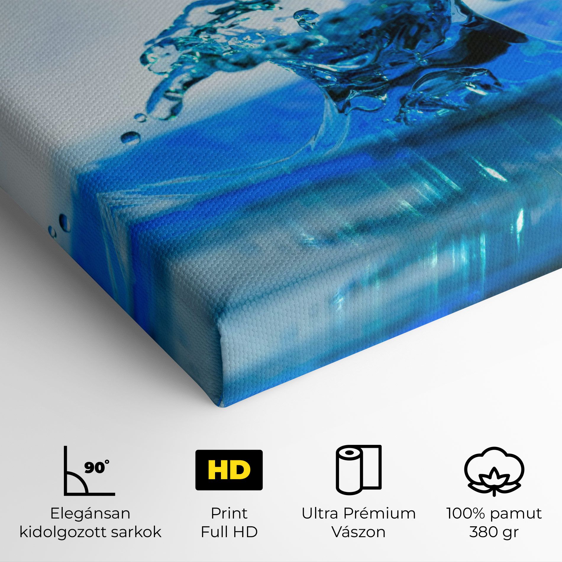 Blue Water Splash mockup 4