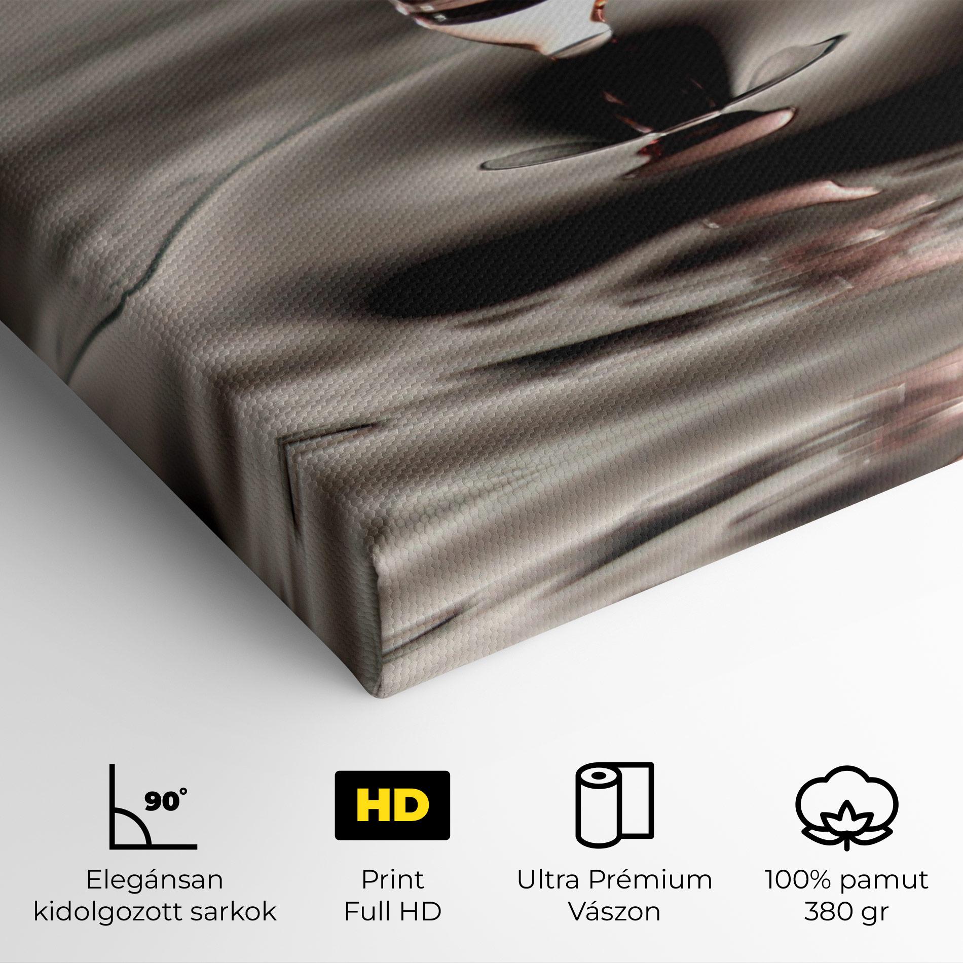 Vászonkép Close Red Water Drop mockup 4