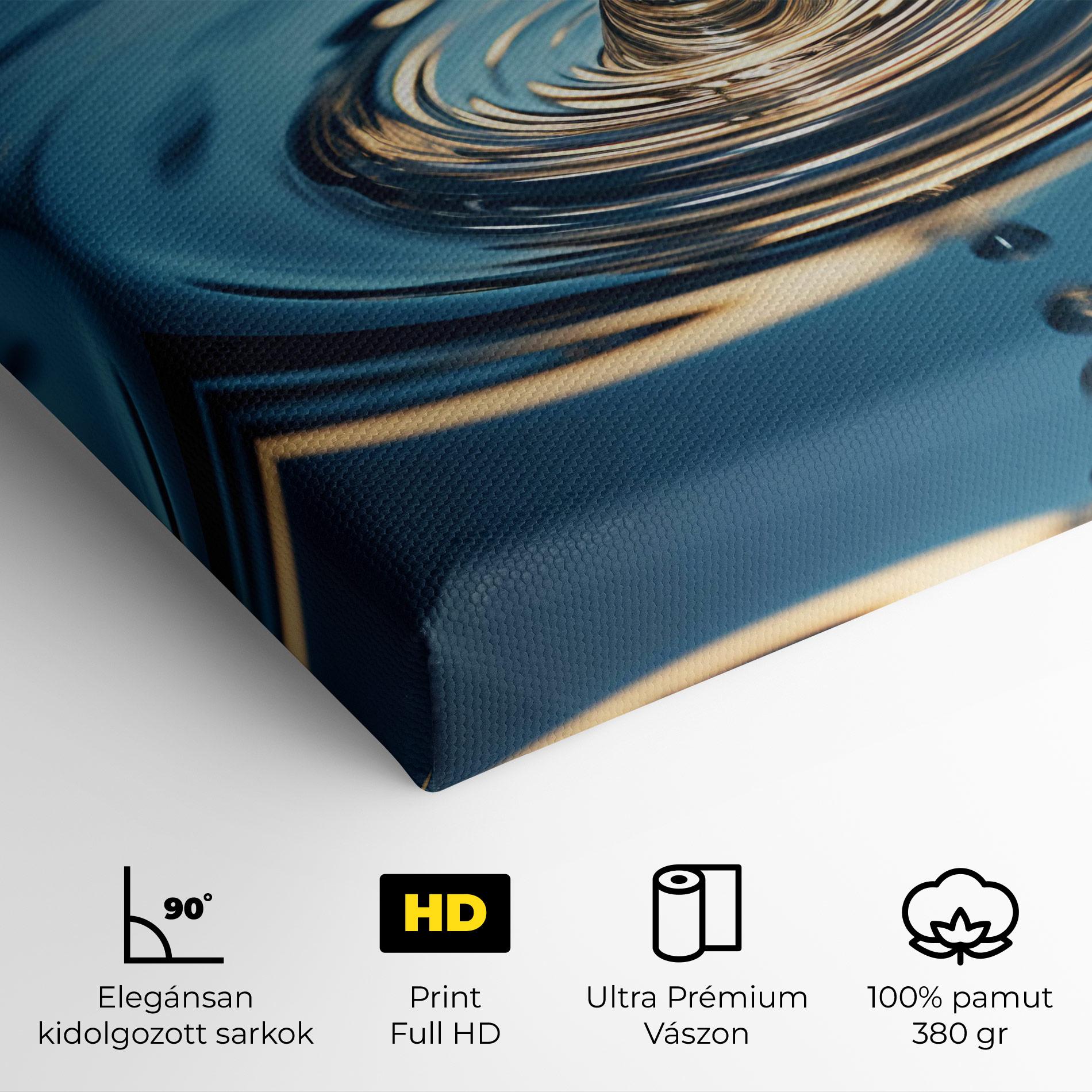 Vászonkép Cream Water Drop mockup 4